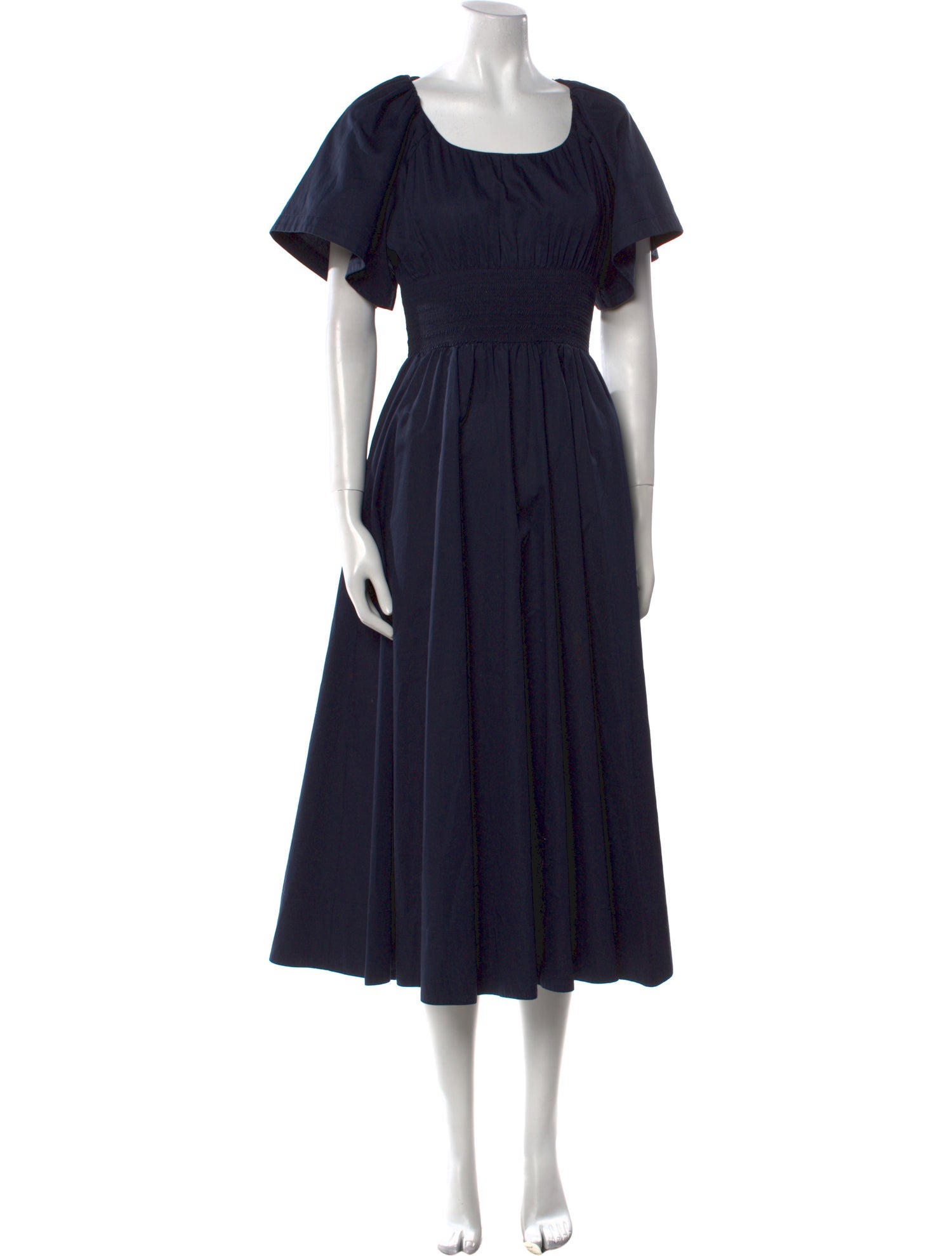 La Ligne Scoop Neck Midi Length Dress