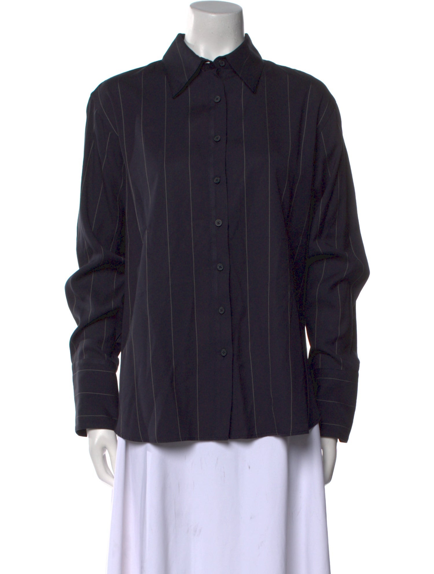 La Ligne Long Sleeve Button-Up Top