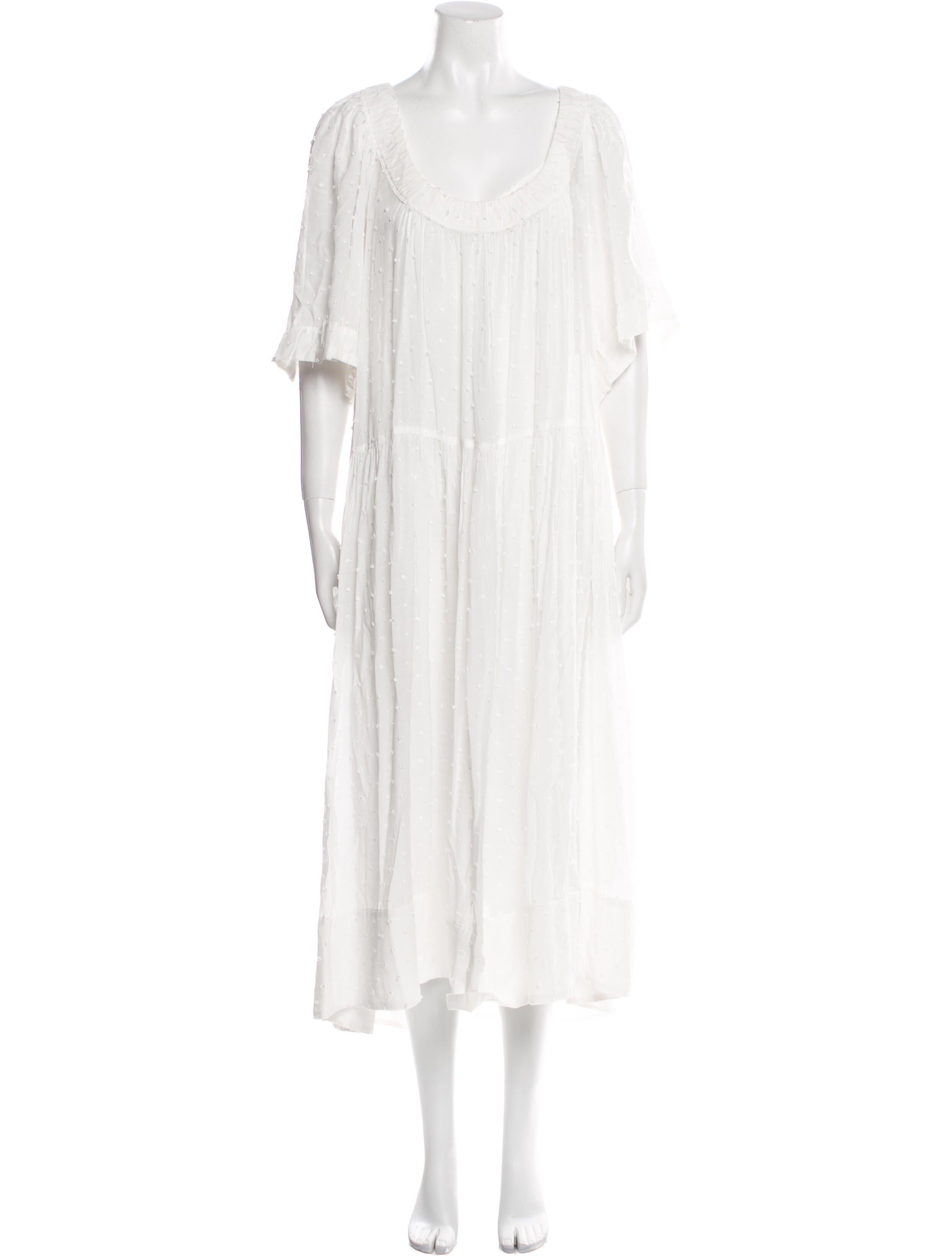 La Ligne Scoop Neck Midi Length Dress