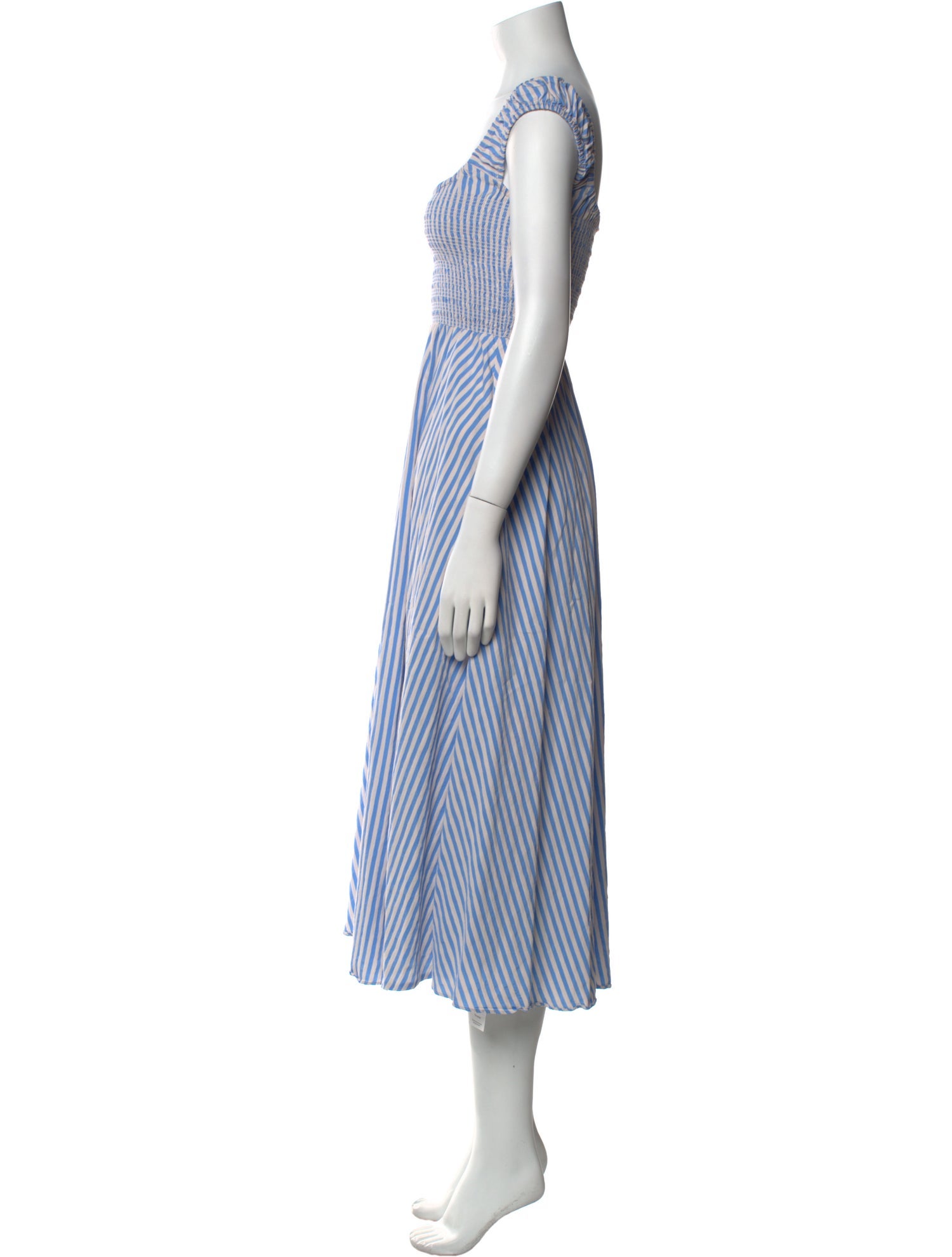 La Ligne Striped Midi Length Dress