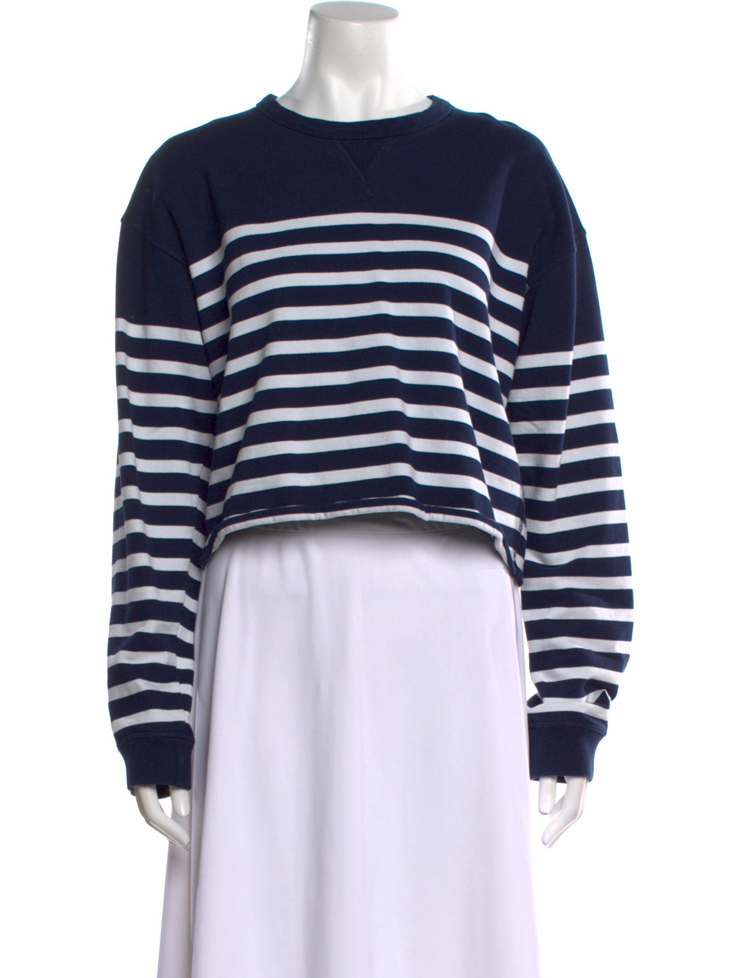 La Ligne Striped Crew Neck Sweatshirt