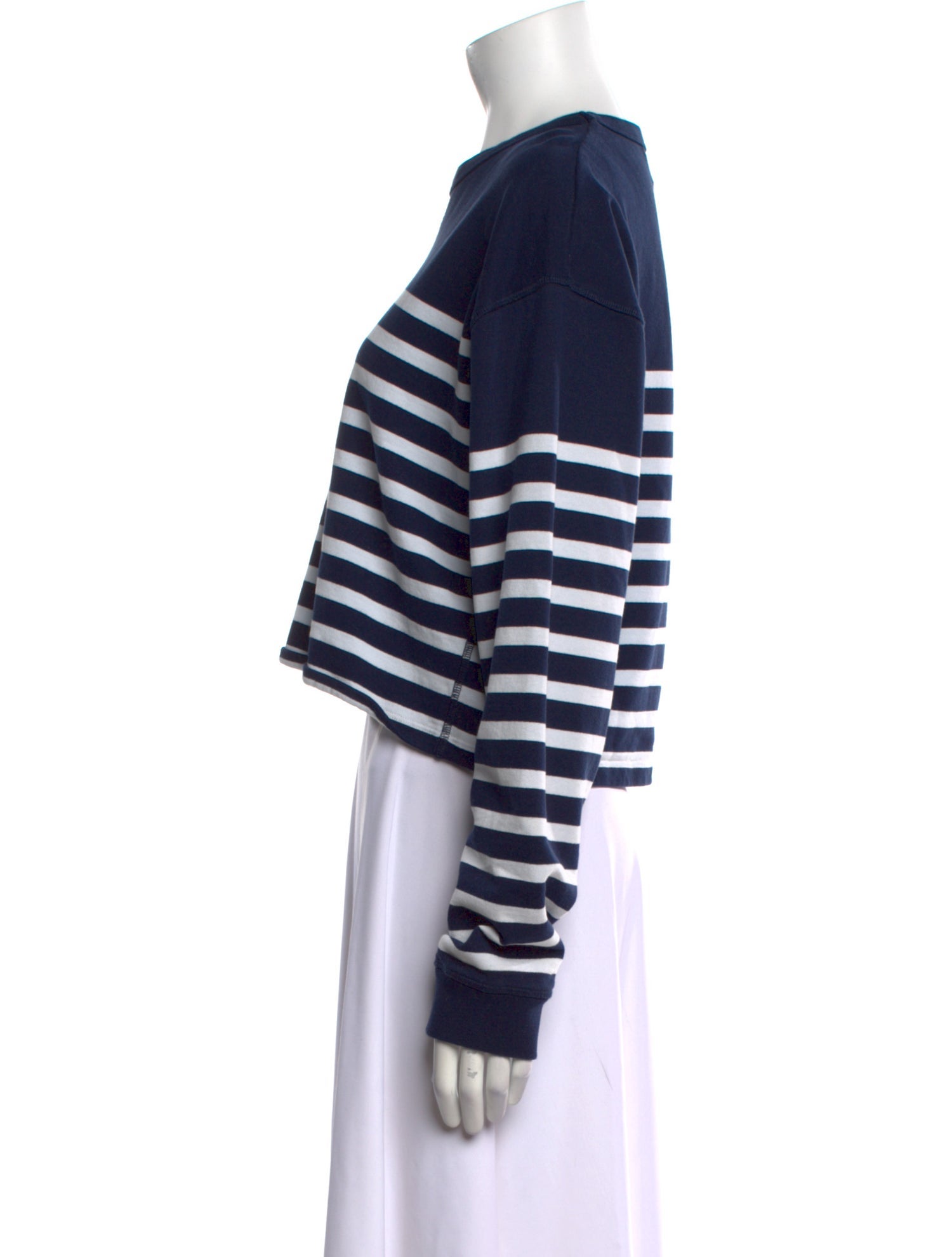 La Ligne Striped Crew Neck Sweatshirt