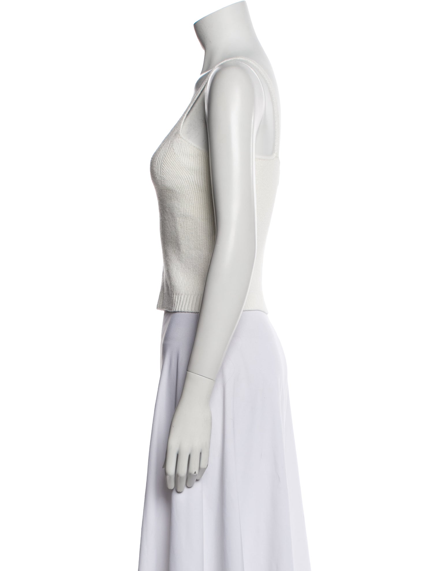 La Ligne Scoop Neck Sleeveless Crop Top