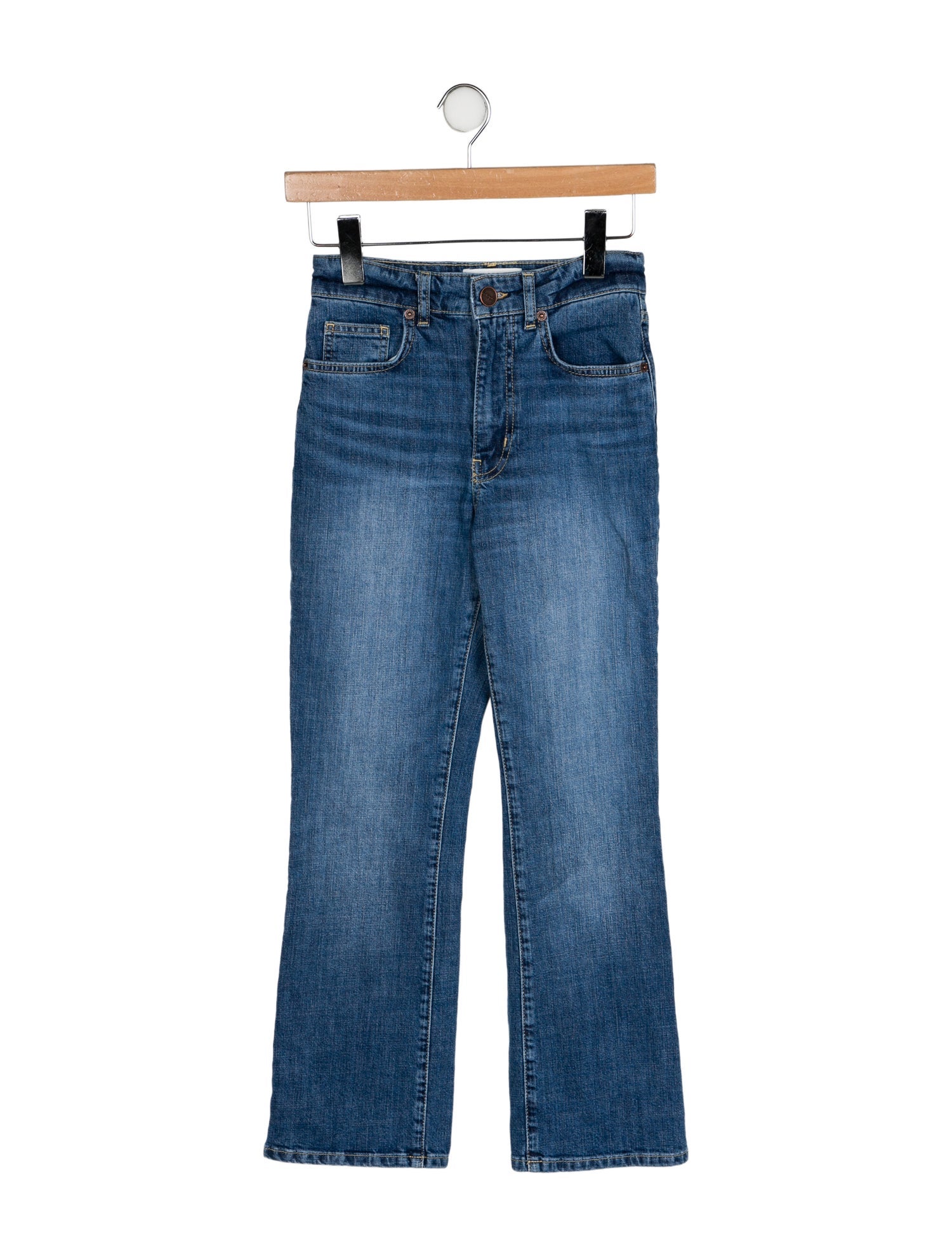 La Ligne Mid-Rise Straight Leg Jeans