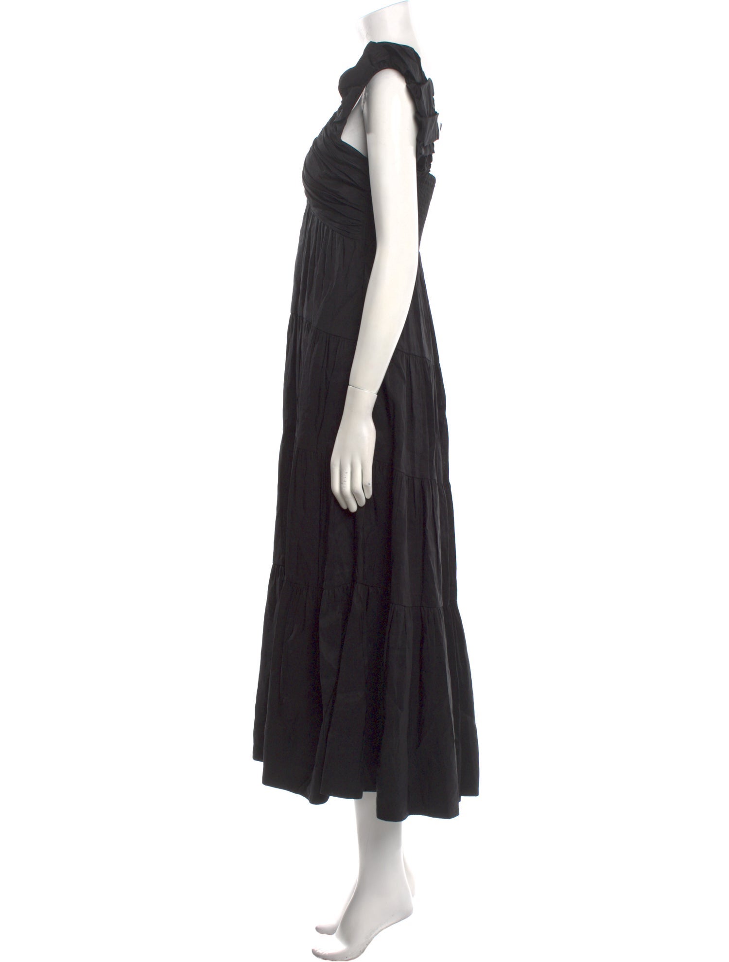 La Ligne V-Neck Long Dress