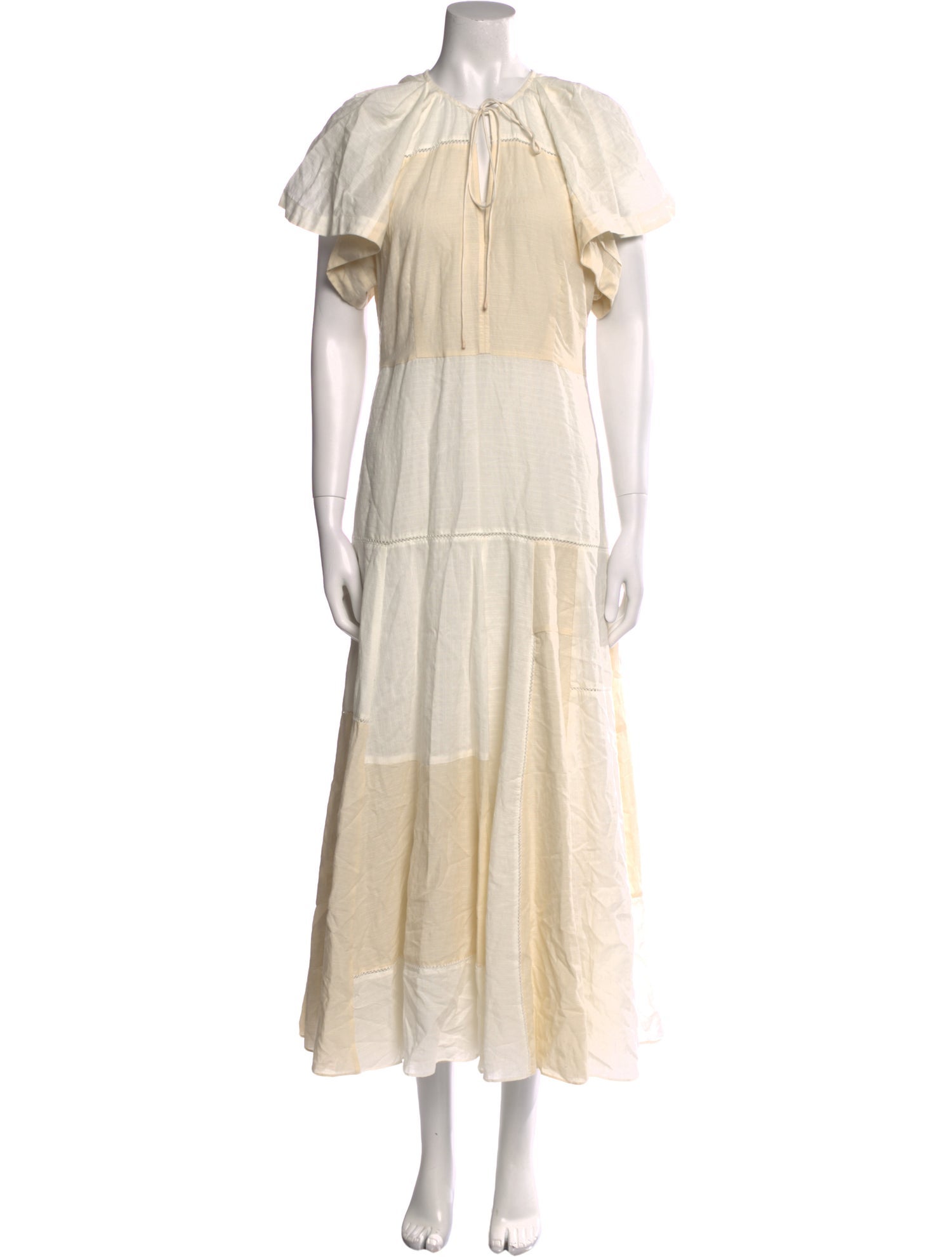 La Ligne Tie Neck Long Dress