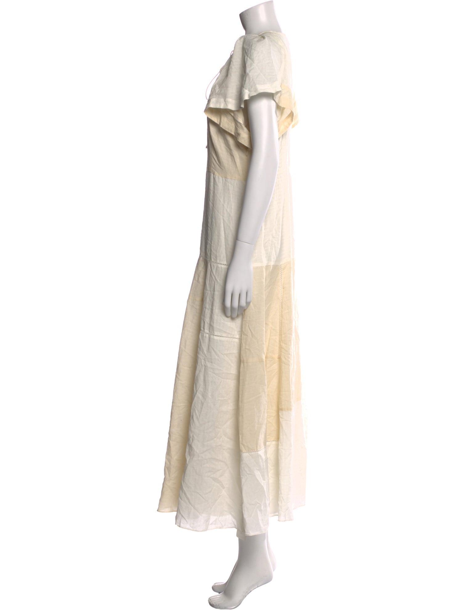 La Ligne Tie Neck Long Dress