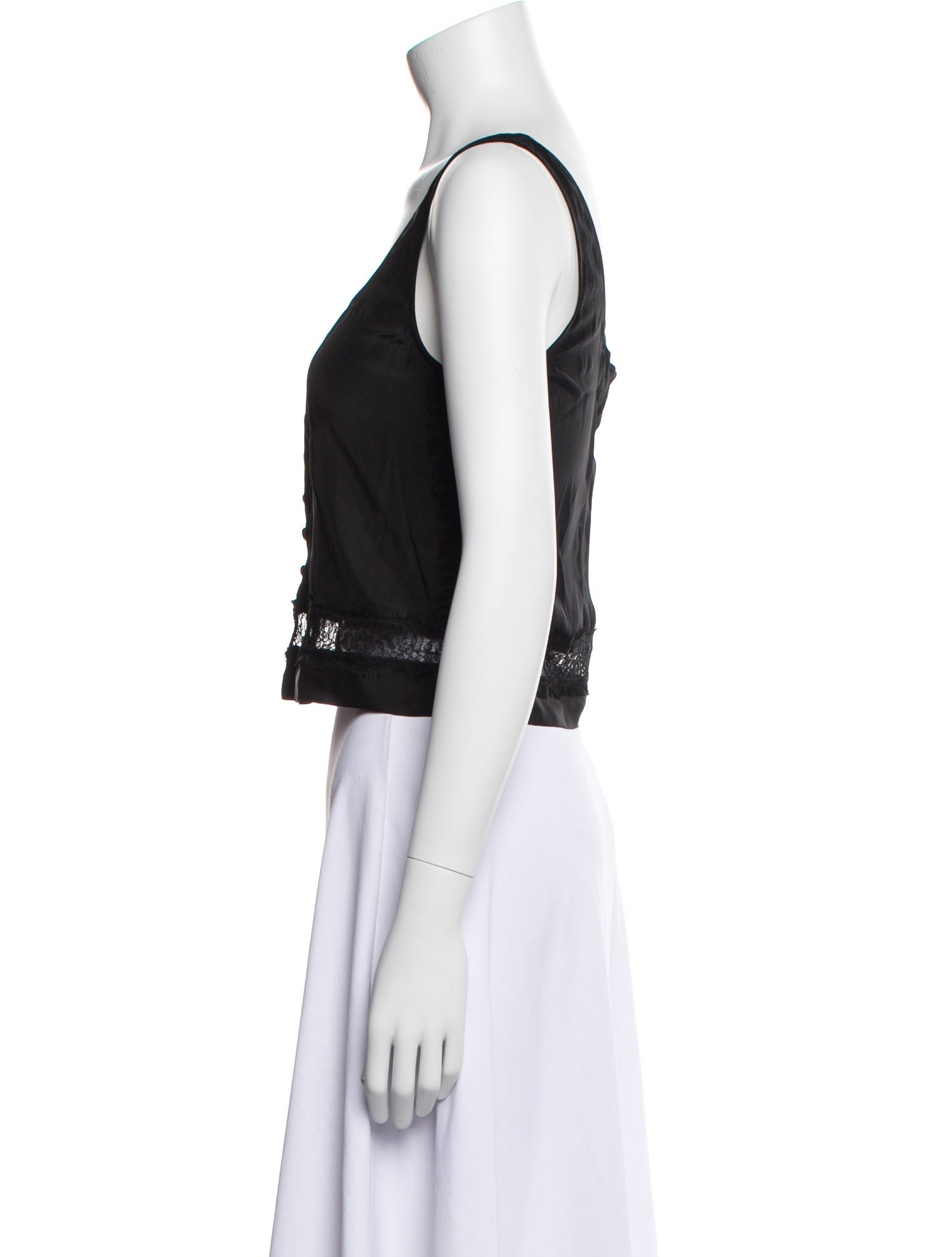 La Ligne Silk Scoop Neck Crop Top w/ Tags