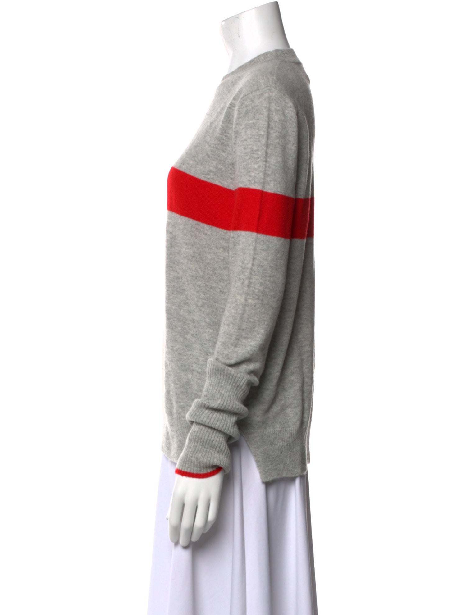 La Ligne Cashmere Colorblock Pattern Sweater