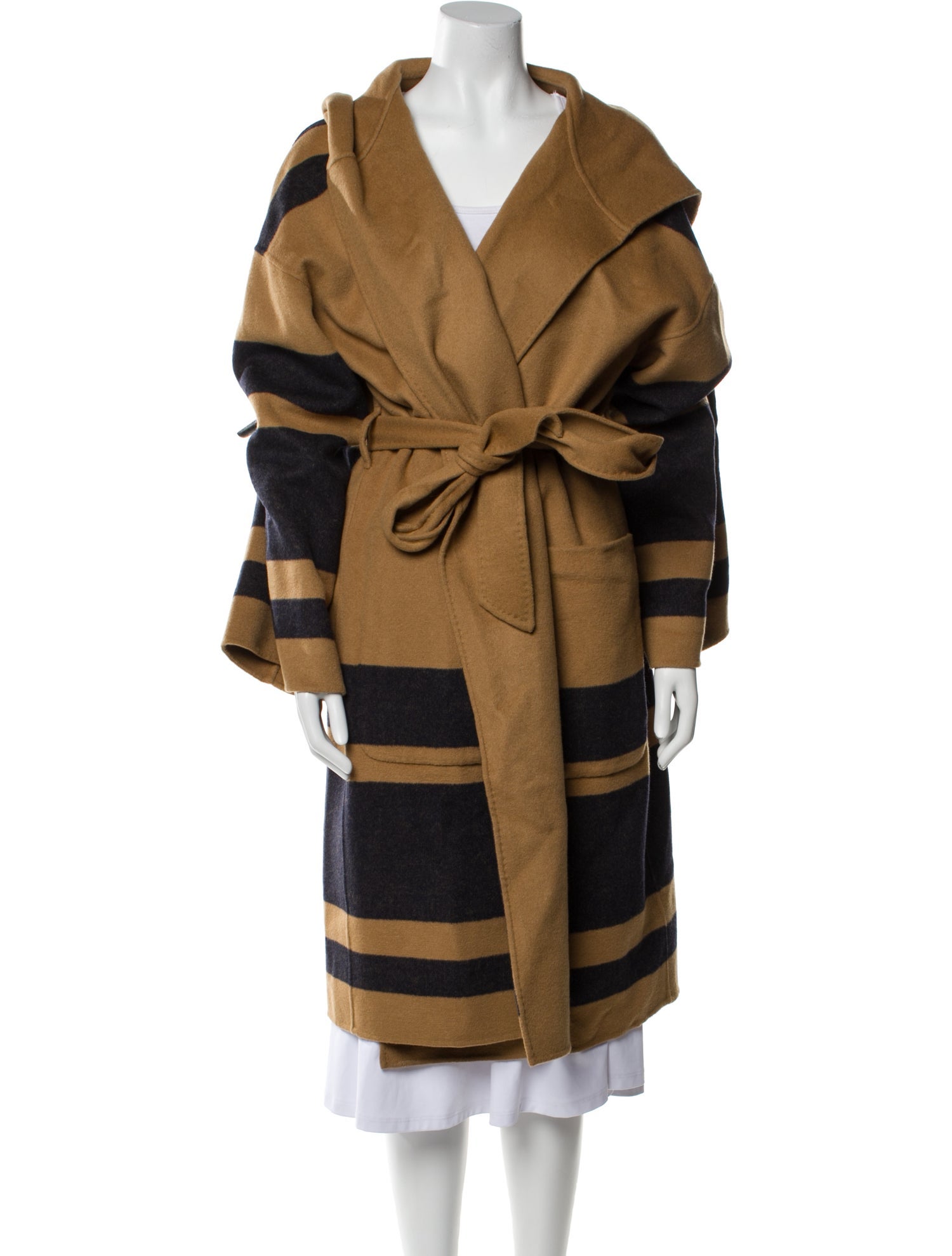 La Ligne Wool Striped Coat