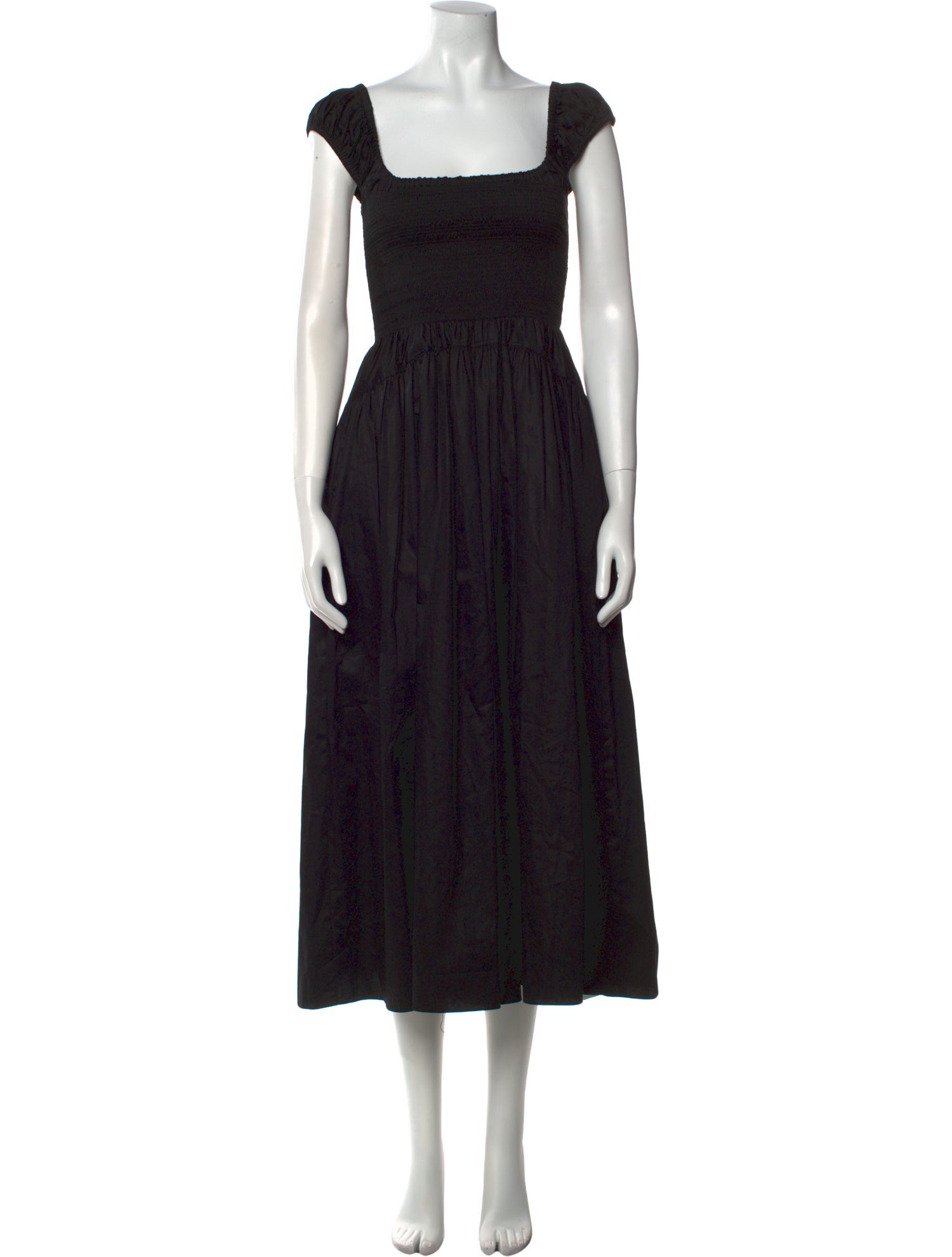 La Ligne Square Neckline Midi Length Dress