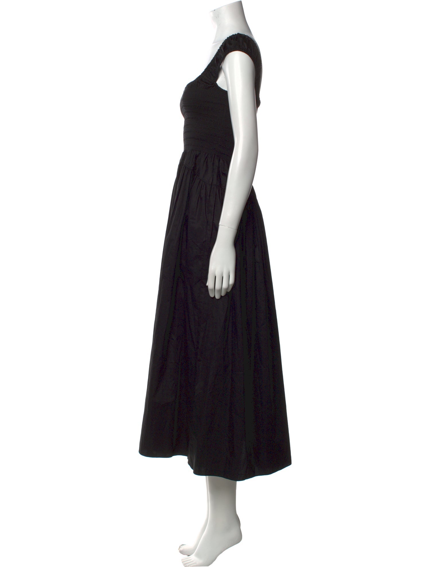 La Ligne Square Neckline Midi Length Dress