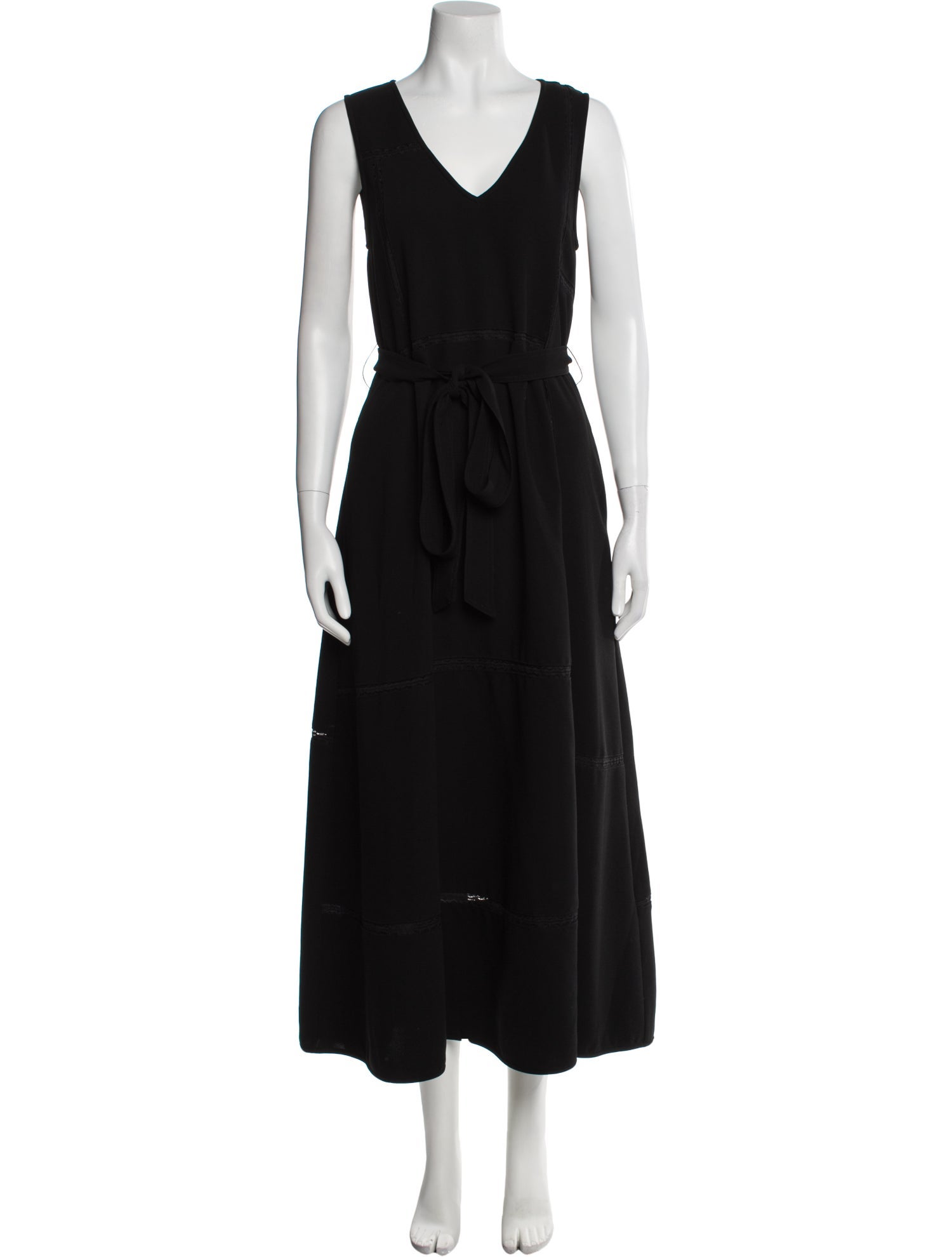 La Ligne V-Neck Long Dress