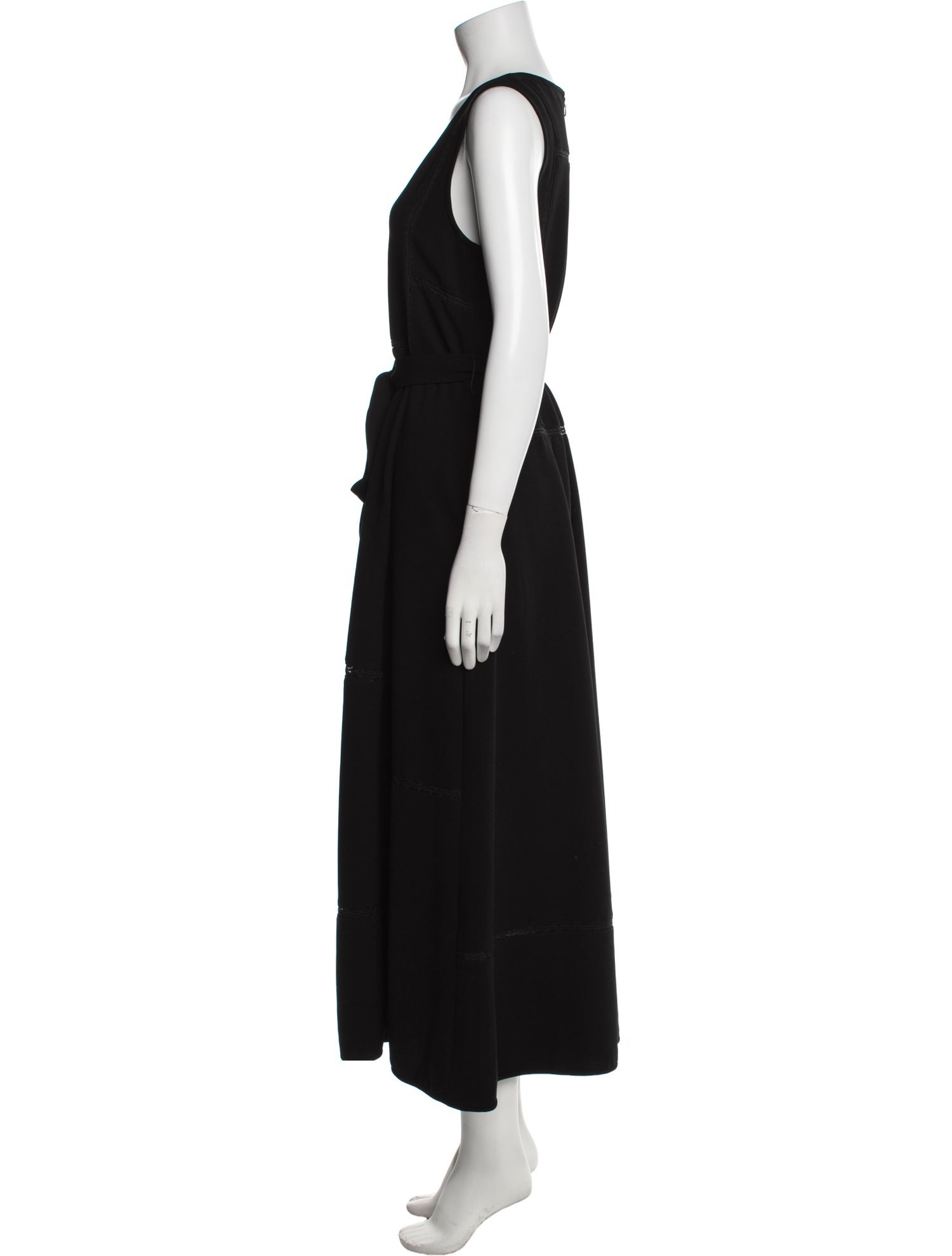 La Ligne V-Neck Long Dress