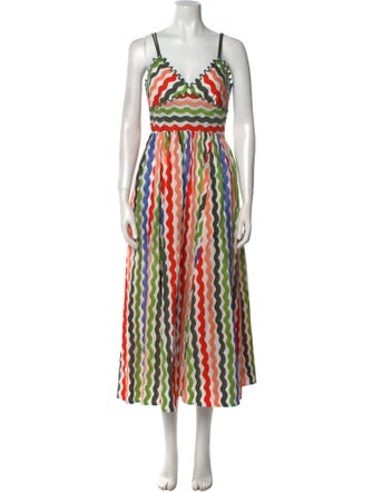 La Ligne Printed Midi Length Dress