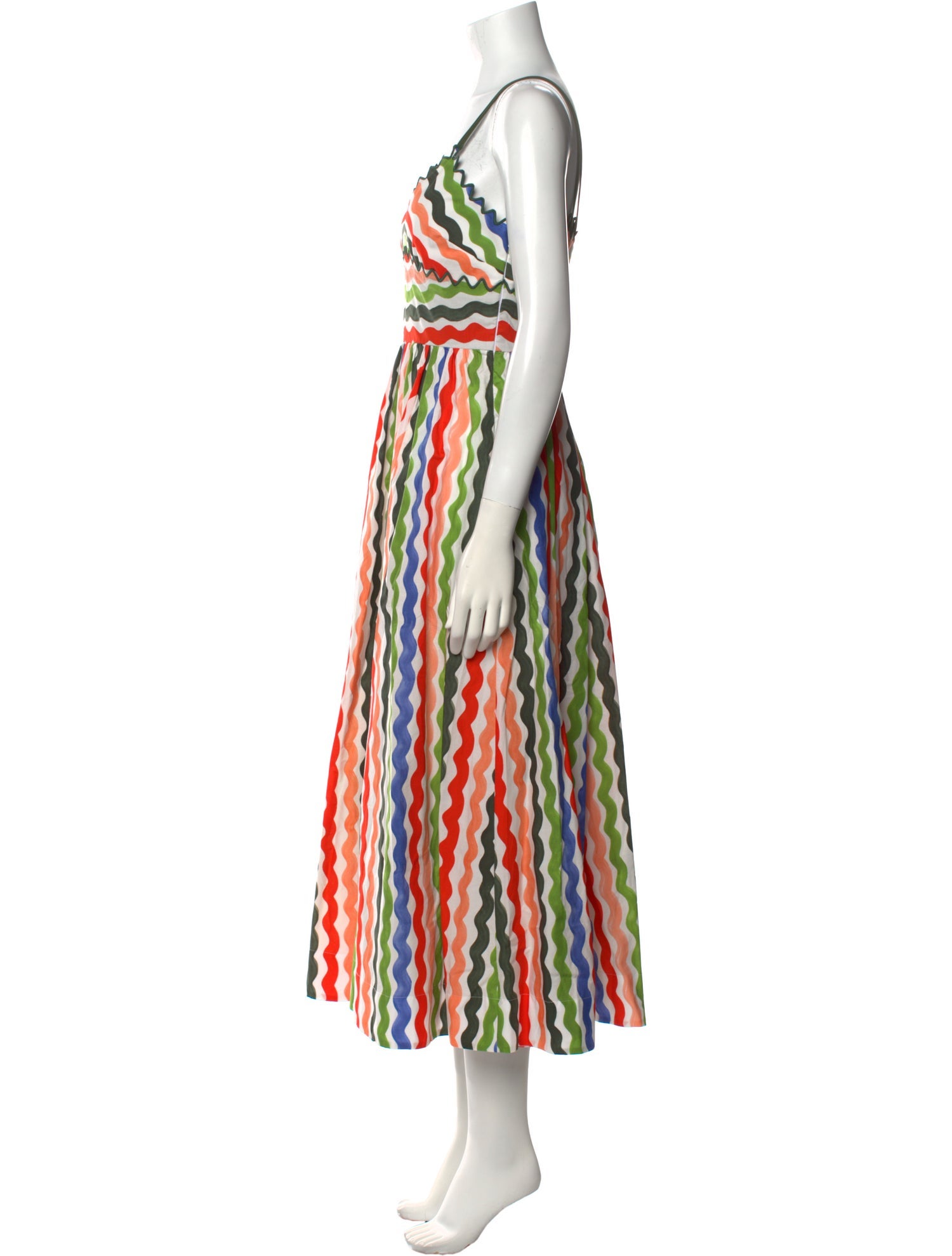 La Ligne Printed Midi Length Dress