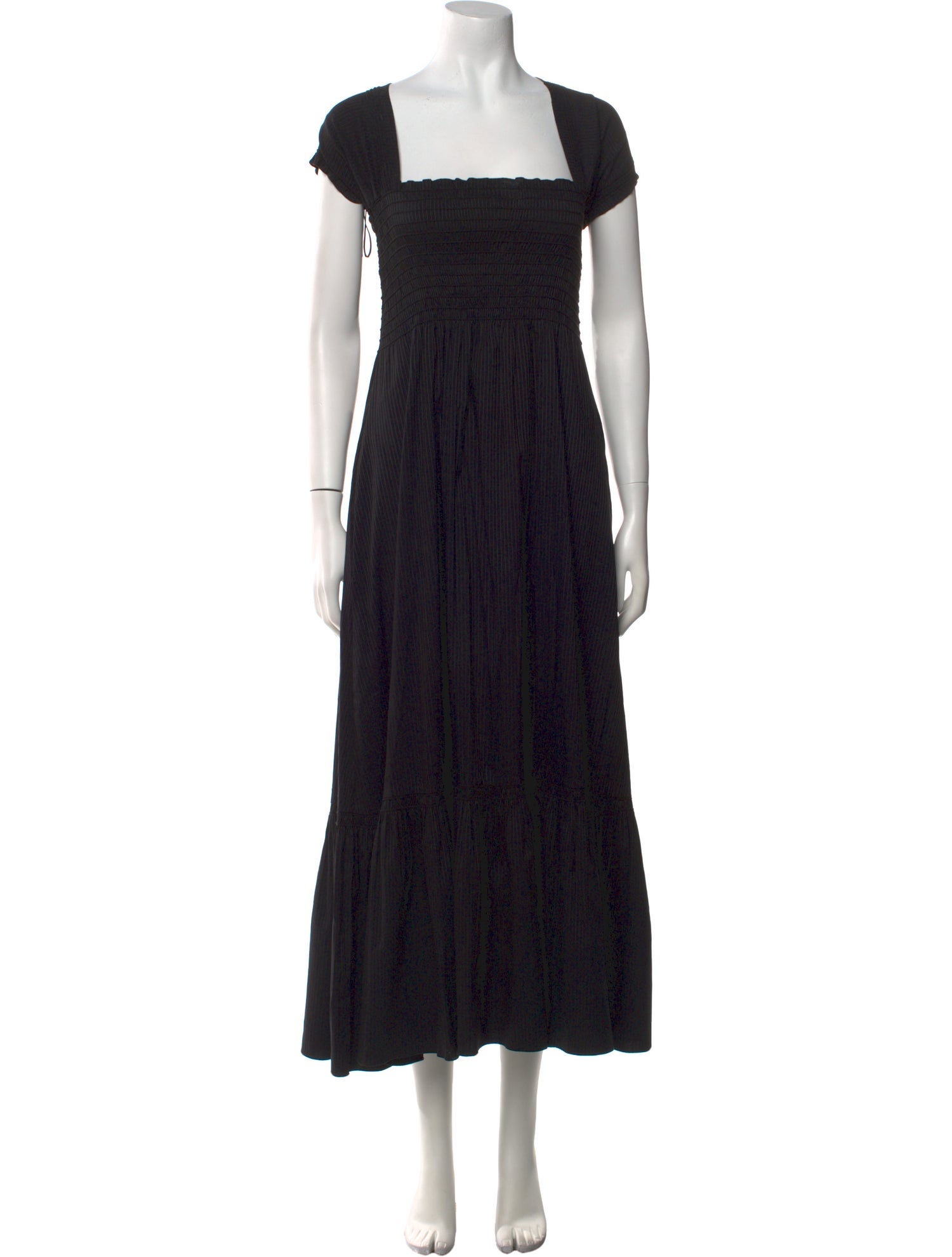 La Ligne Square Neckline Long Dress