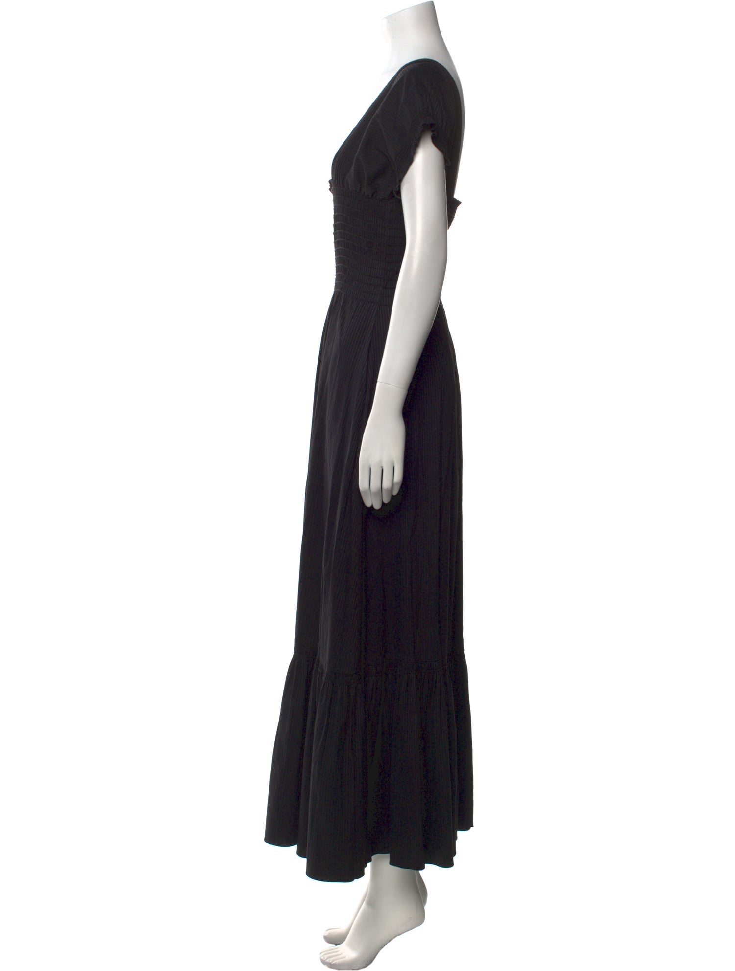 La Ligne Square Neckline Long Dress