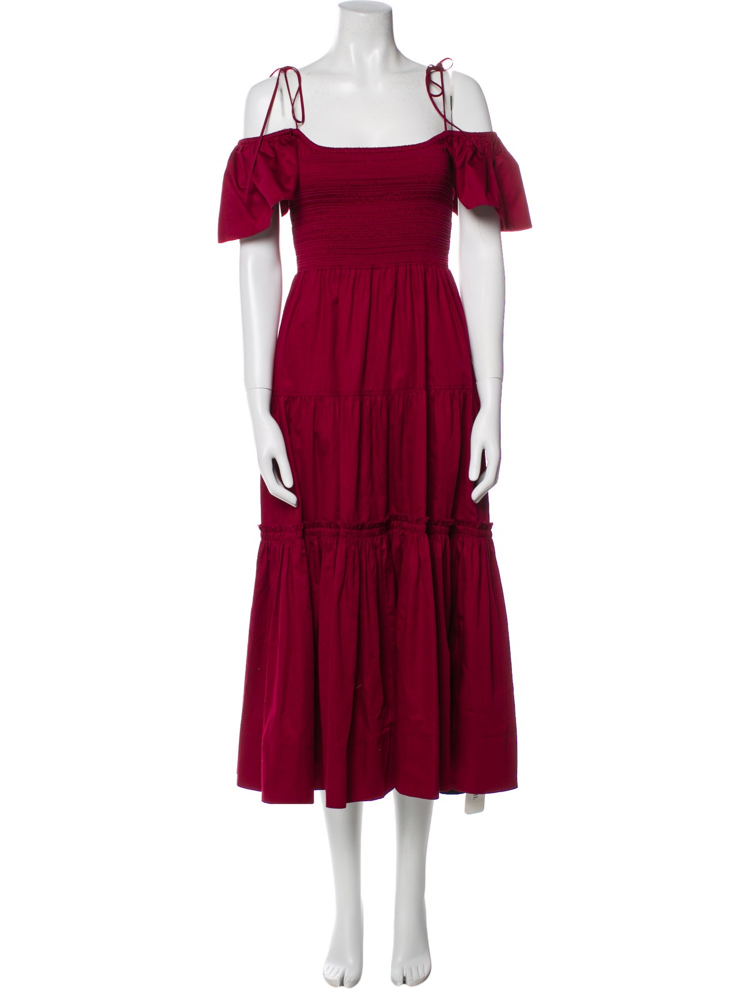 La Ligne Square Neckline Long Dress