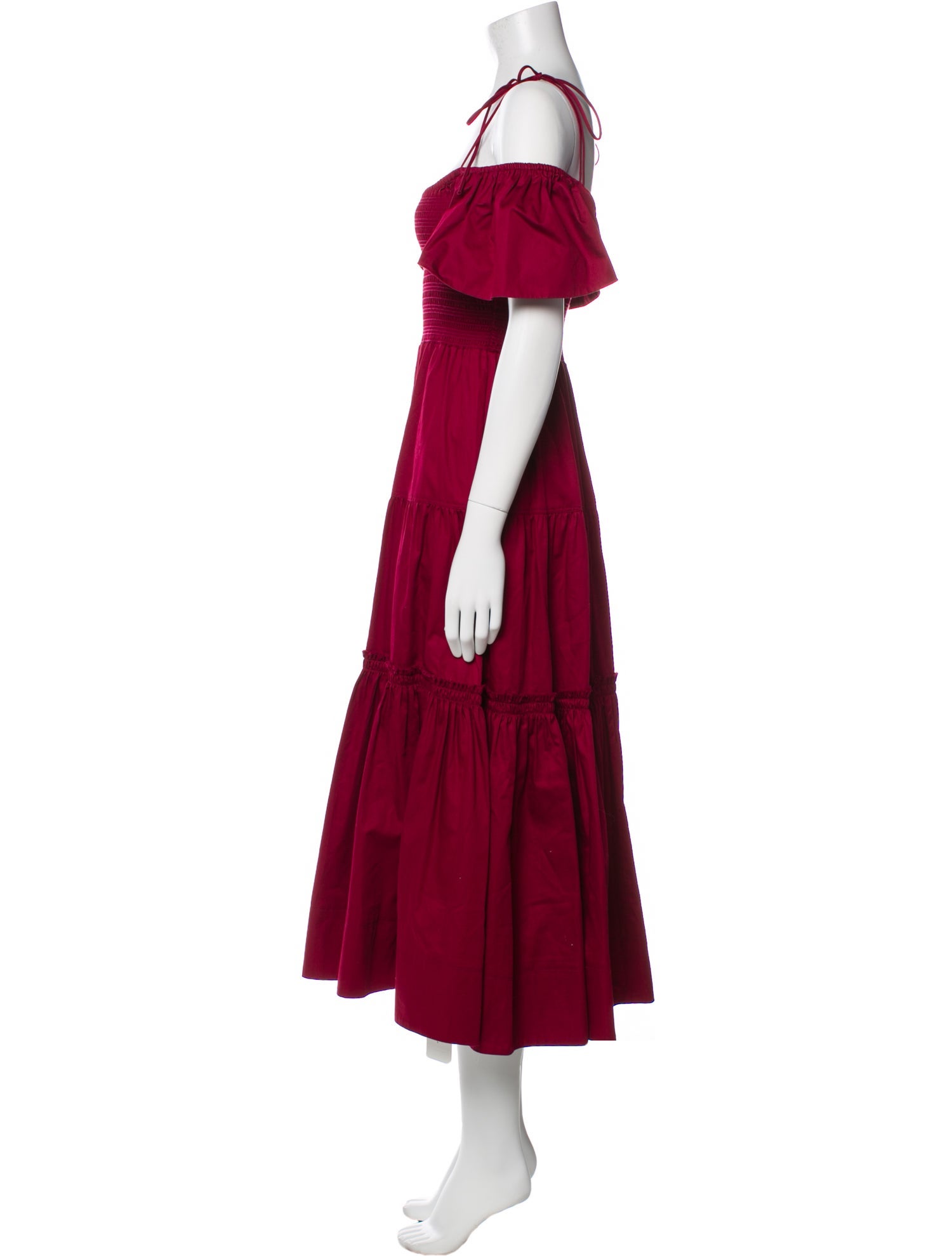 La Ligne Square Neckline Long Dress