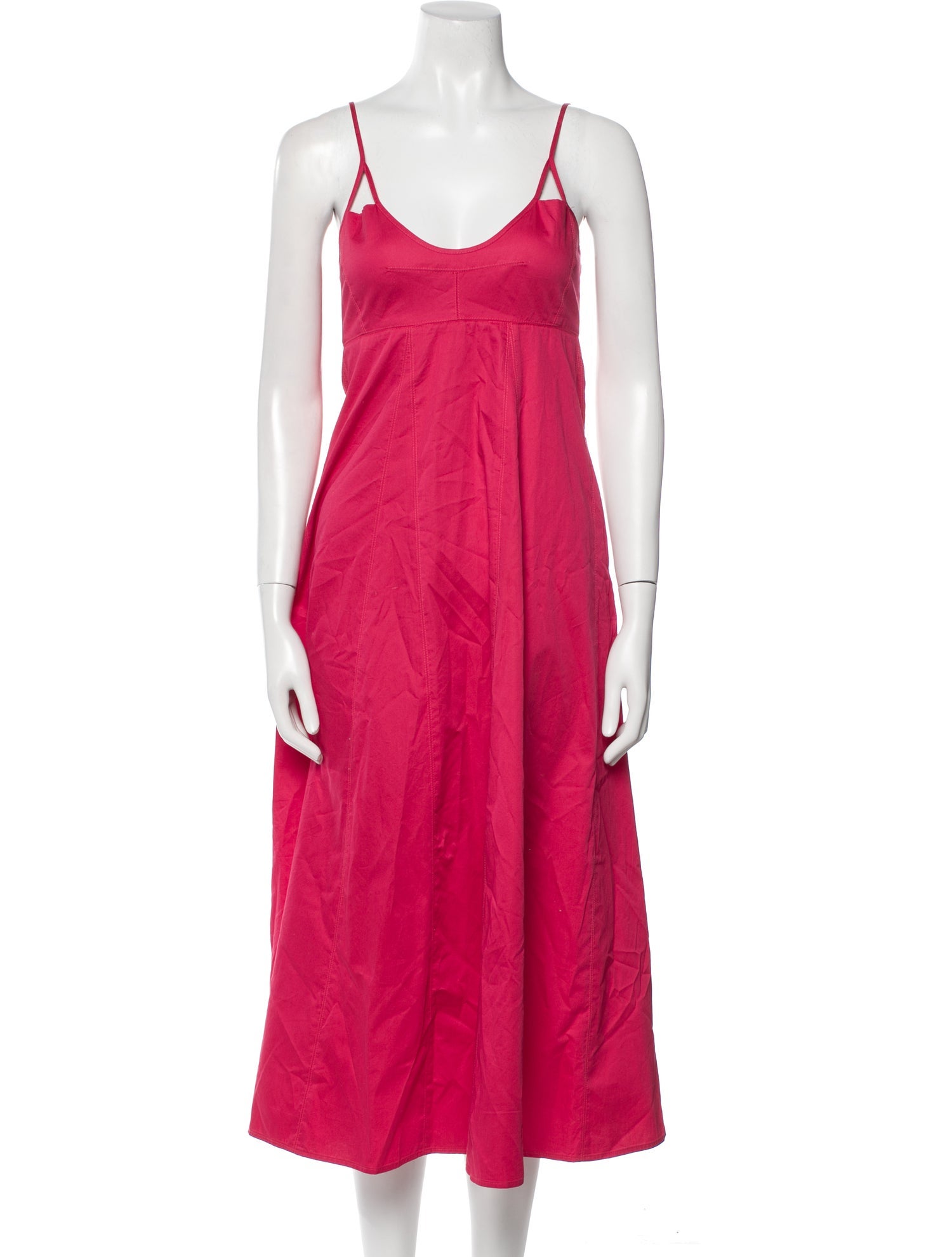 La Ligne Scoop Neck Midi Length Dress