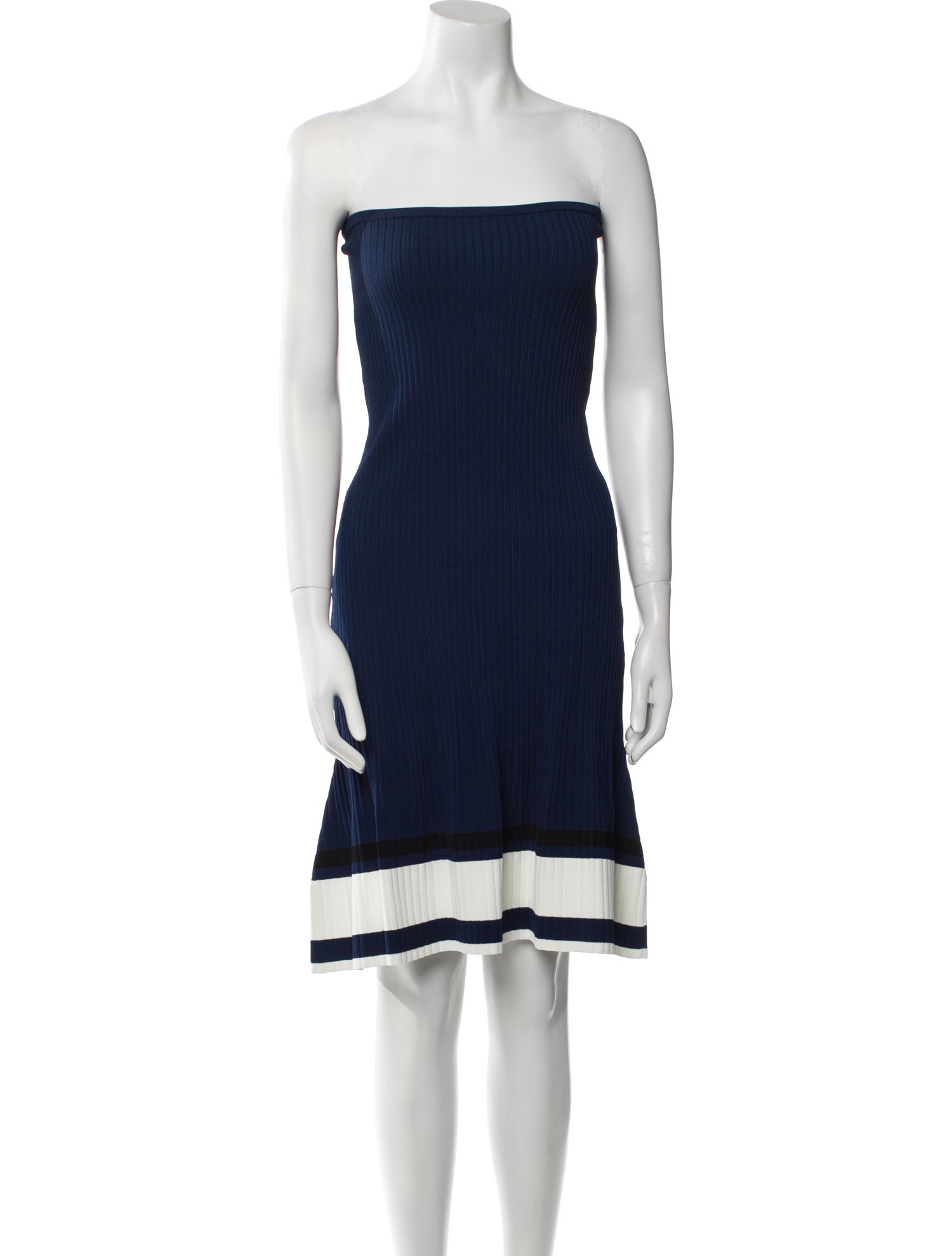 La Ligne Colorblock Pattern Mini Dress