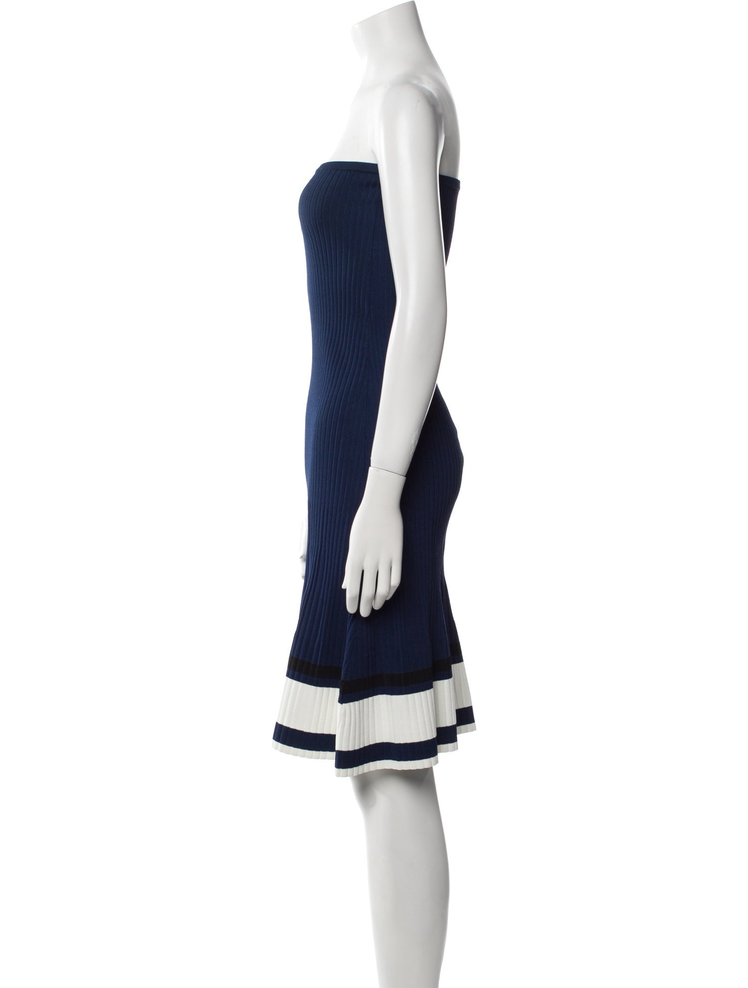 La Ligne Colorblock Pattern Mini Dress