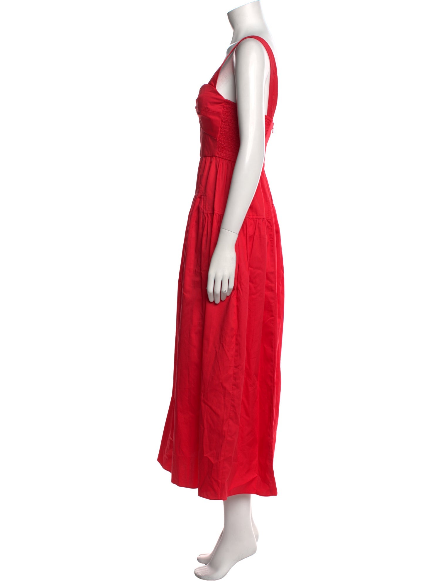 La Ligne Square Neckline Long Dress