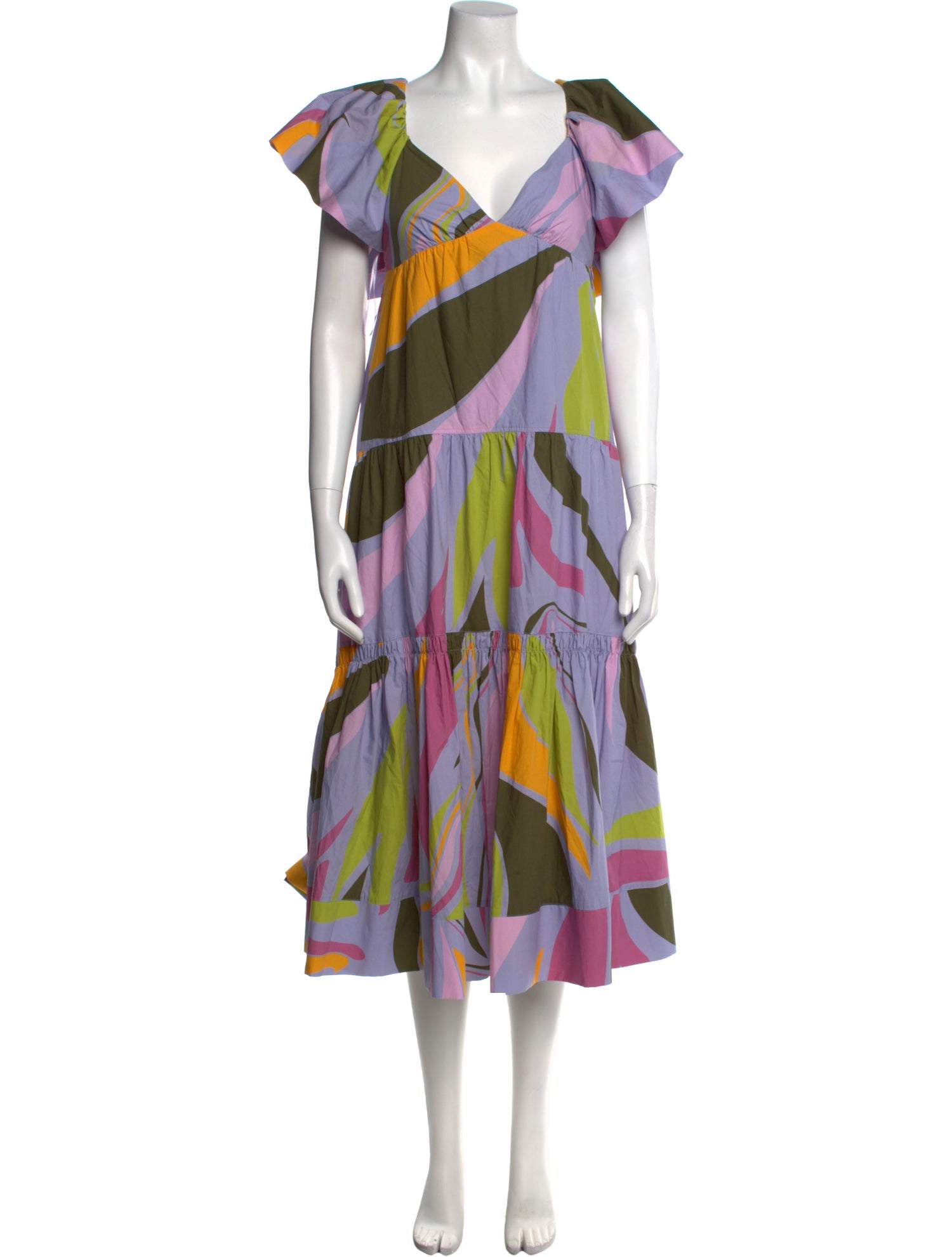 La Ligne Printed Long Dress