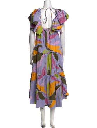 La Ligne Printed Long Dress