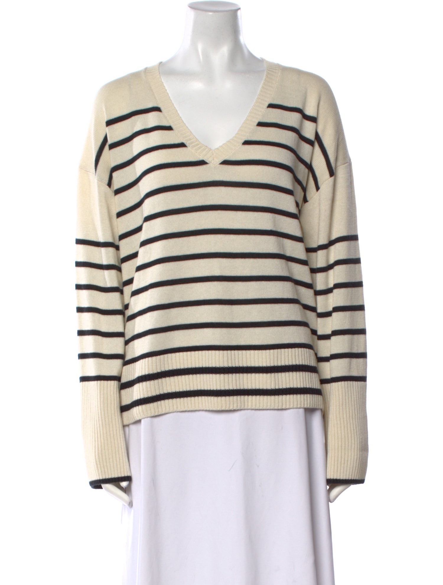 La Ligne Silk Striped Sweater