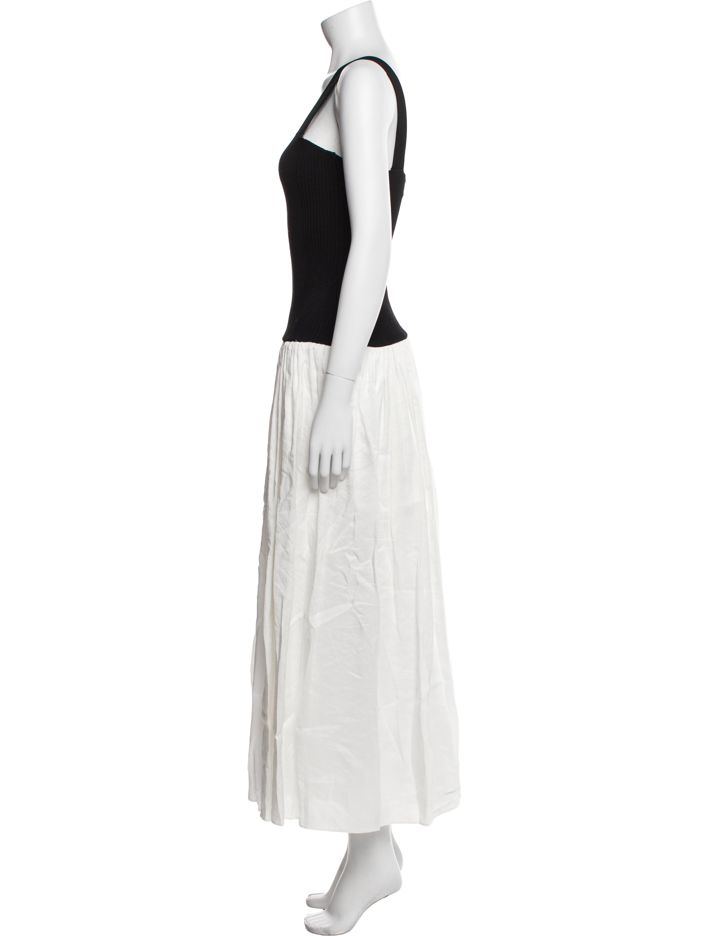 La Ligne Square Neckline Long Dress