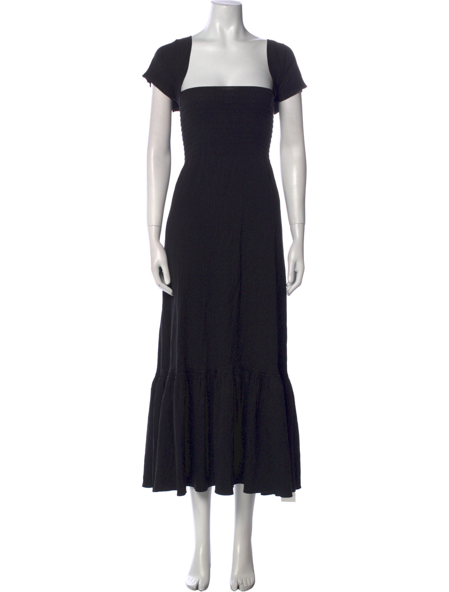 La Ligne Square Neckline Long Dress