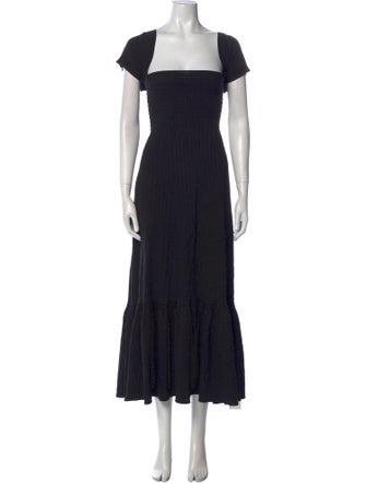 La Ligne Square Neckline Long Dress