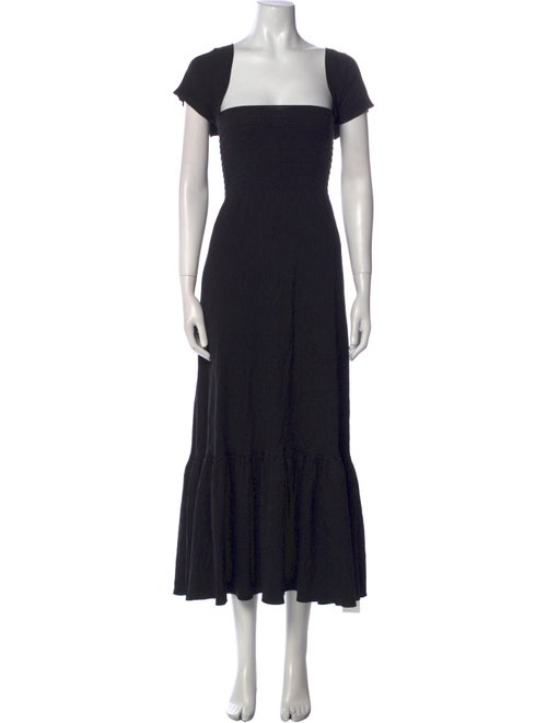 La Ligne Square Neckline Long Dress