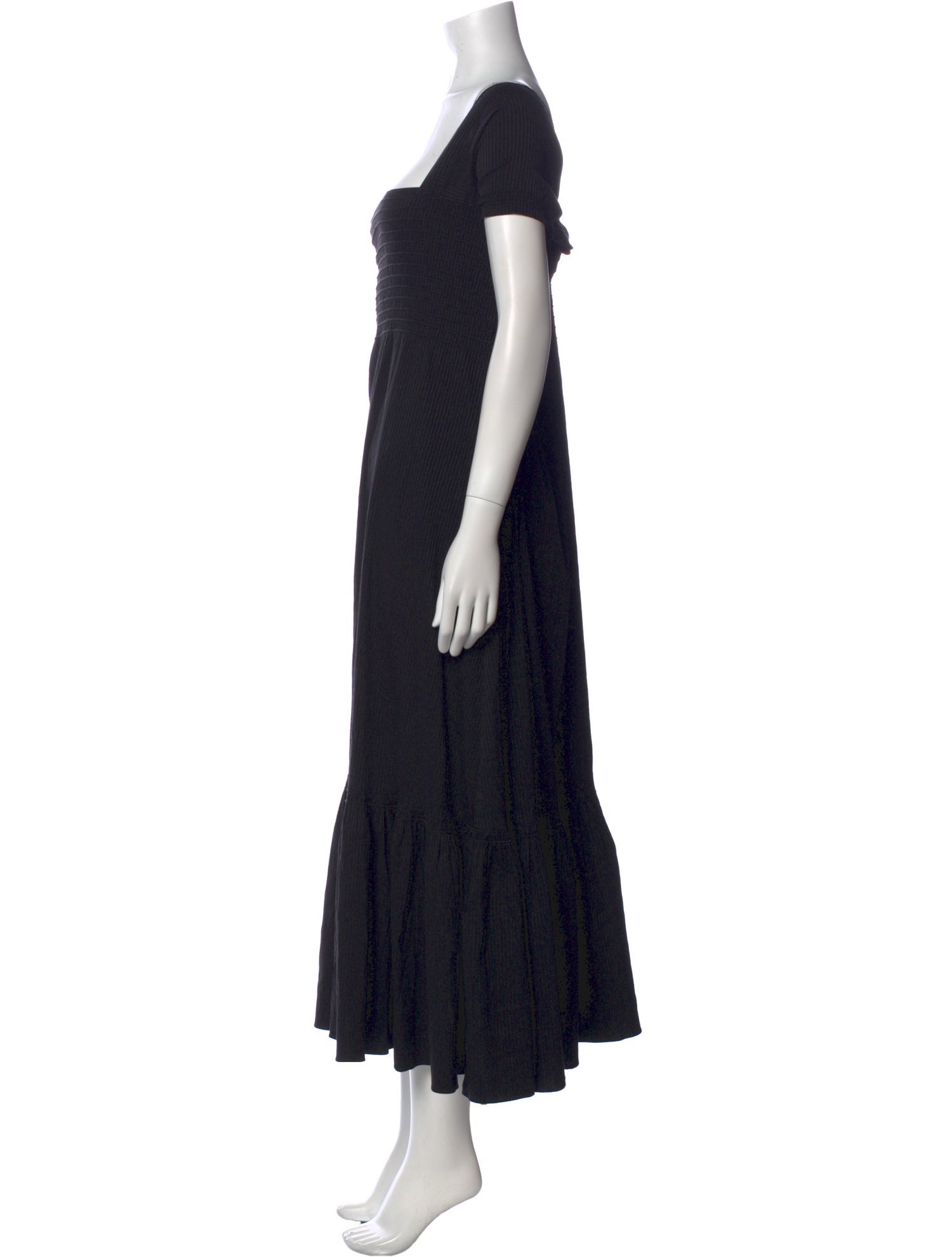 La Ligne Square Neckline Long Dress
