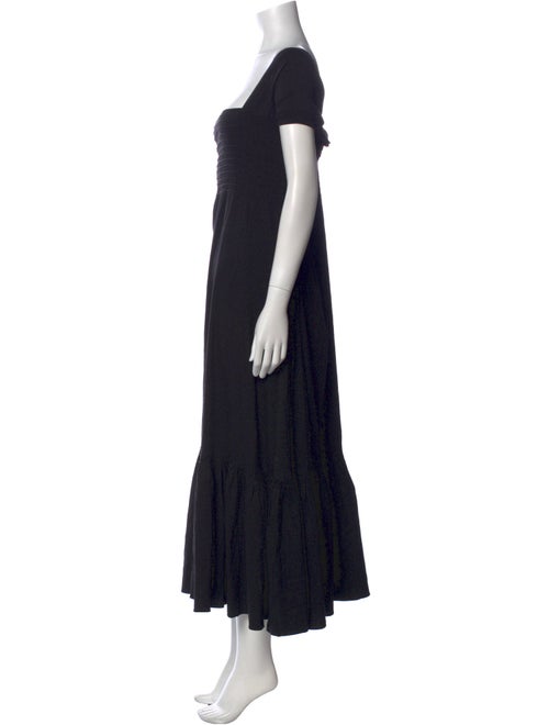 La Ligne Square Neckline Long Dress