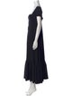 La Ligne Square Neckline Long Dress