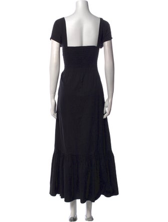 La Ligne Square Neckline Long Dress