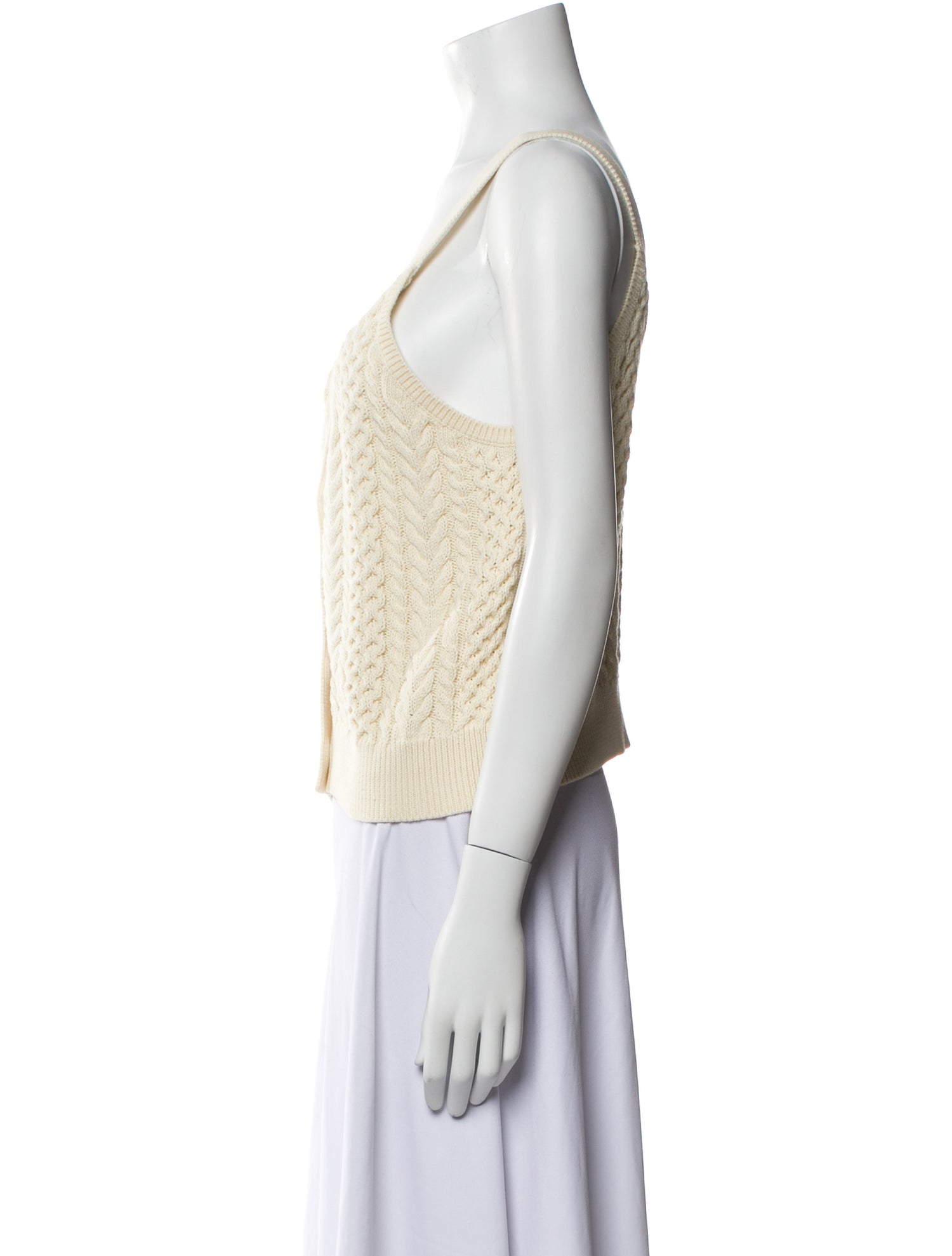 La Ligne V-Neck Sleeveless Crop Top