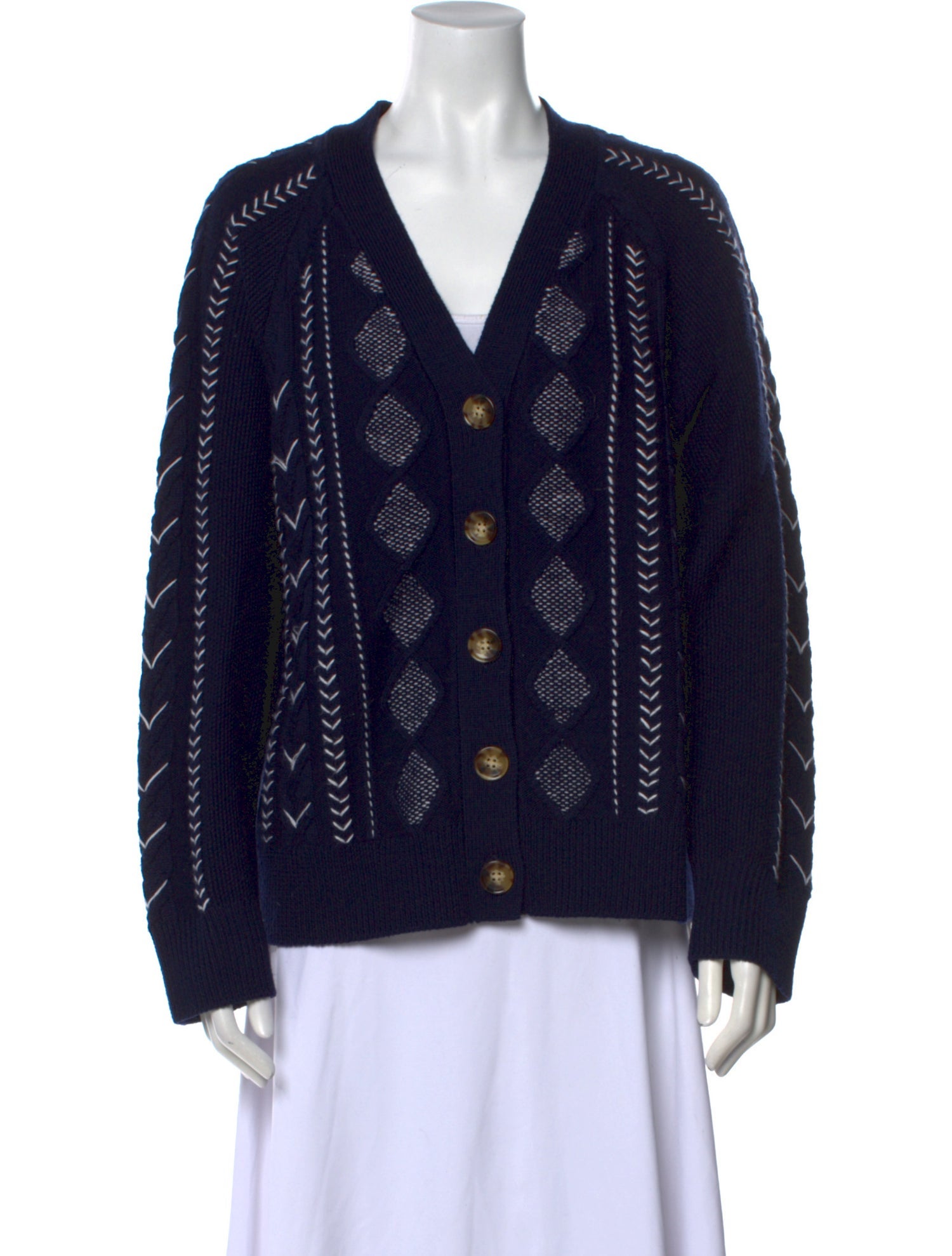 La Ligne Merino Wool V-Neck Sweater