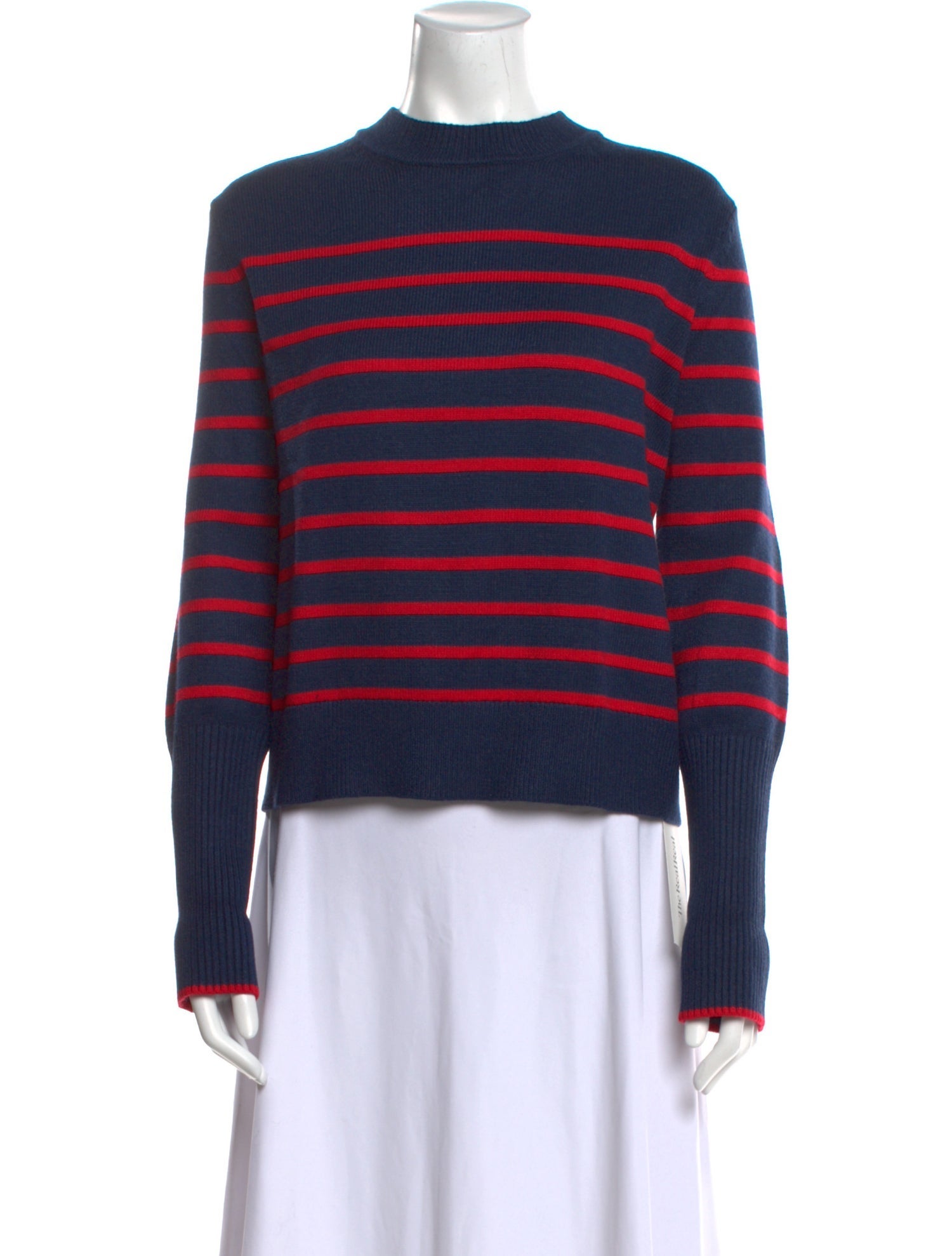 La Ligne Striped Mock Neck Sweater