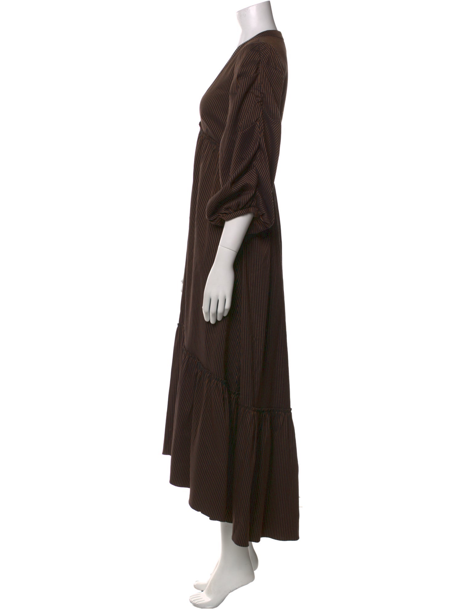 La Ligne Striped Long Dress