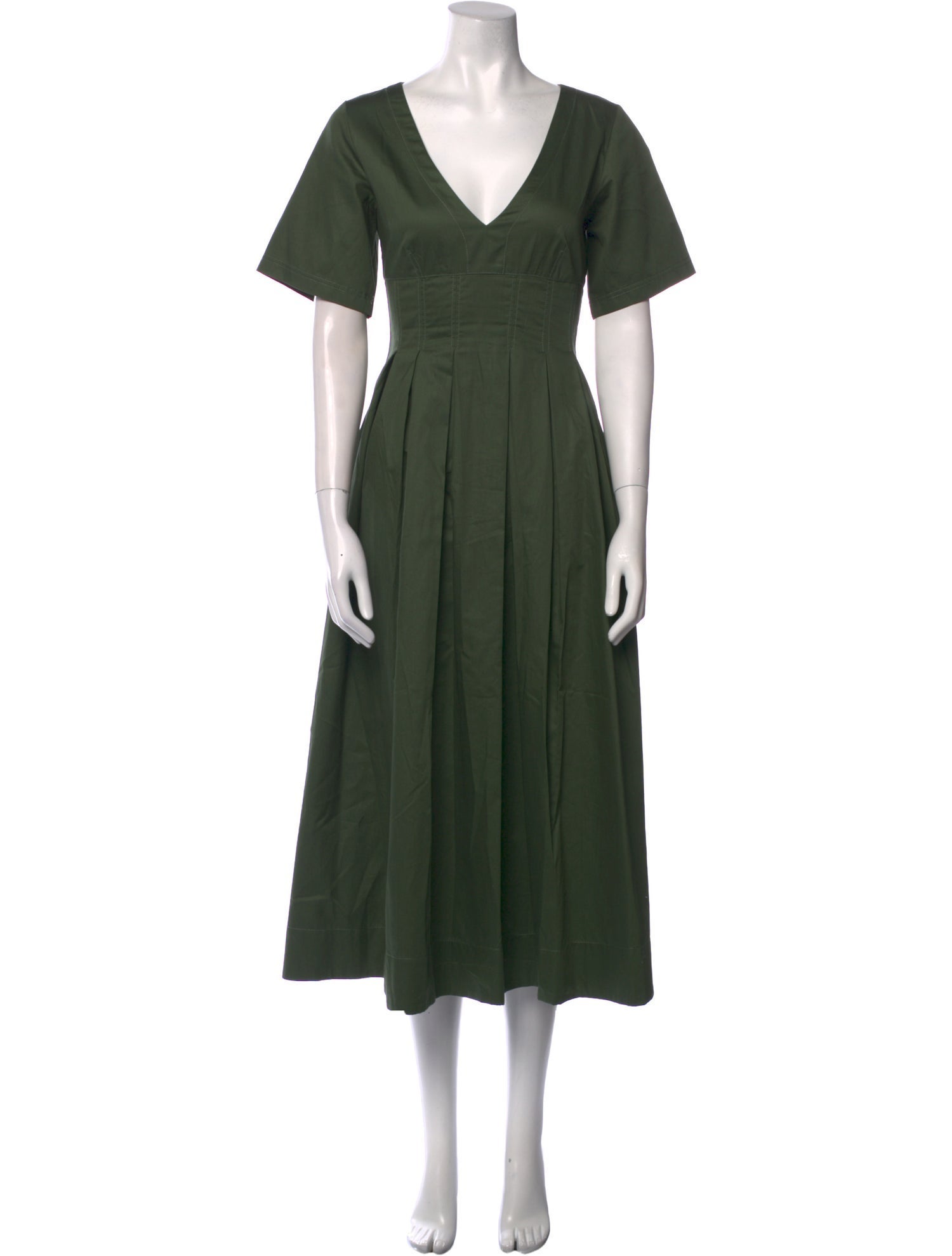 La Ligne V-Neck Long Dress