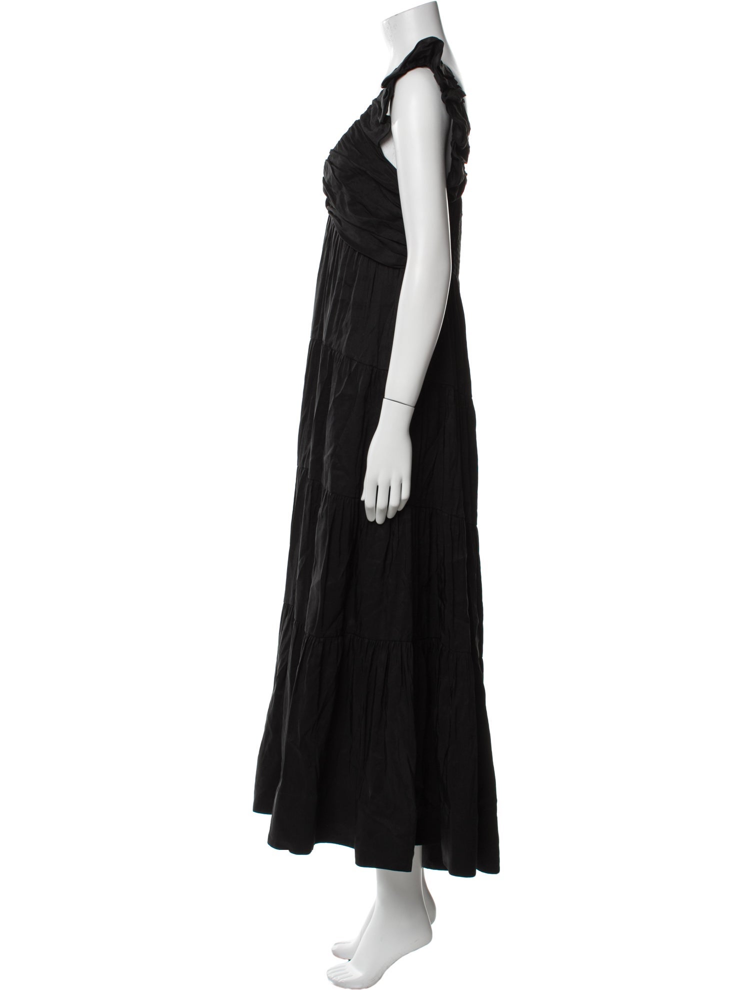 La Ligne V-Neck Long Dress