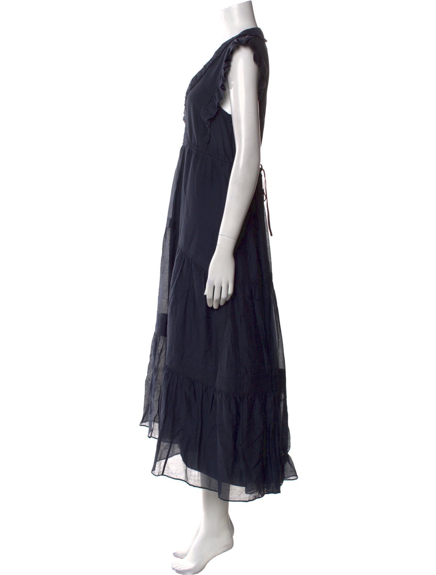 La Ligne V-Neck Long Dress