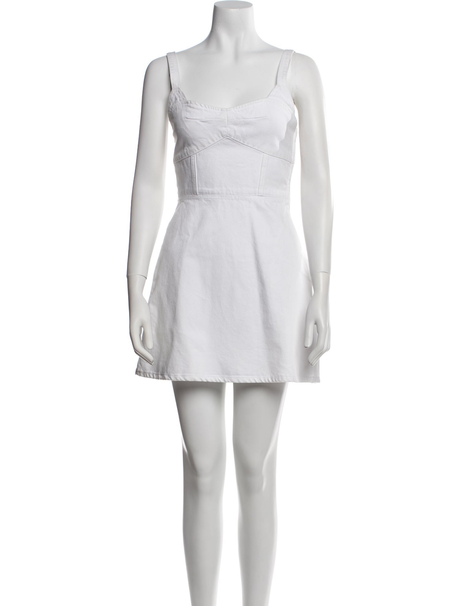 La Ligne Square Neckline Mini Dress