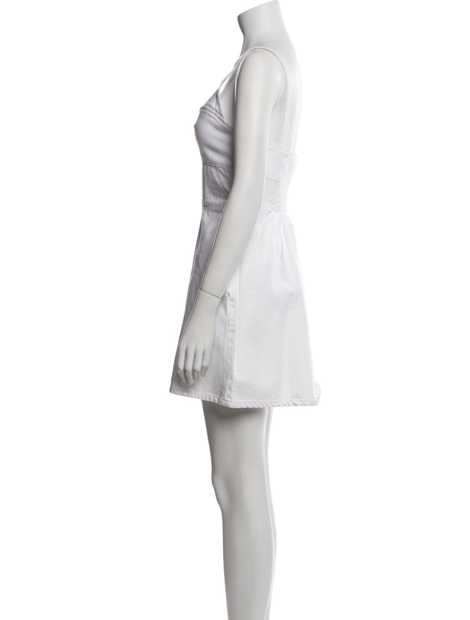 La Ligne Square Neckline Mini Dress