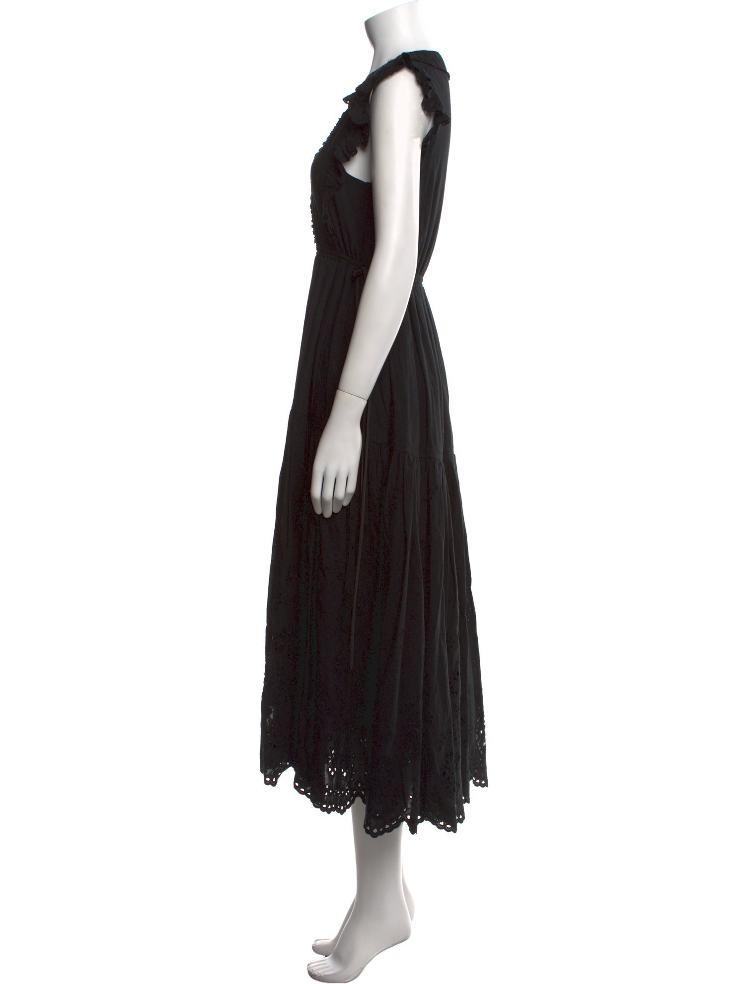 La Ligne V-Neck Long Dress