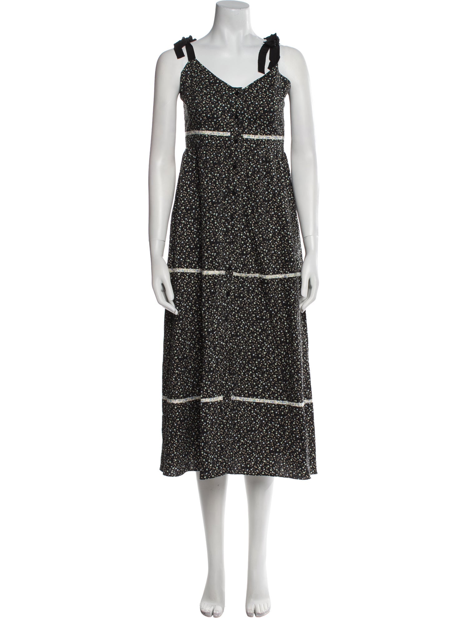 La Ligne Printed Midi Length Dress